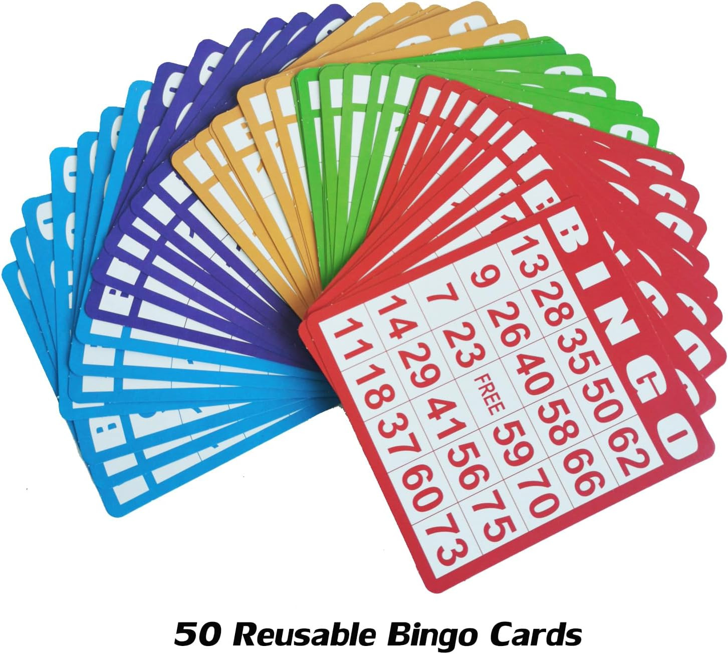 SEETOOOGAMES Deluxe Bingo Game Set – 8 Inch Metal Cage, 50 Paper Cards, 600 Colo