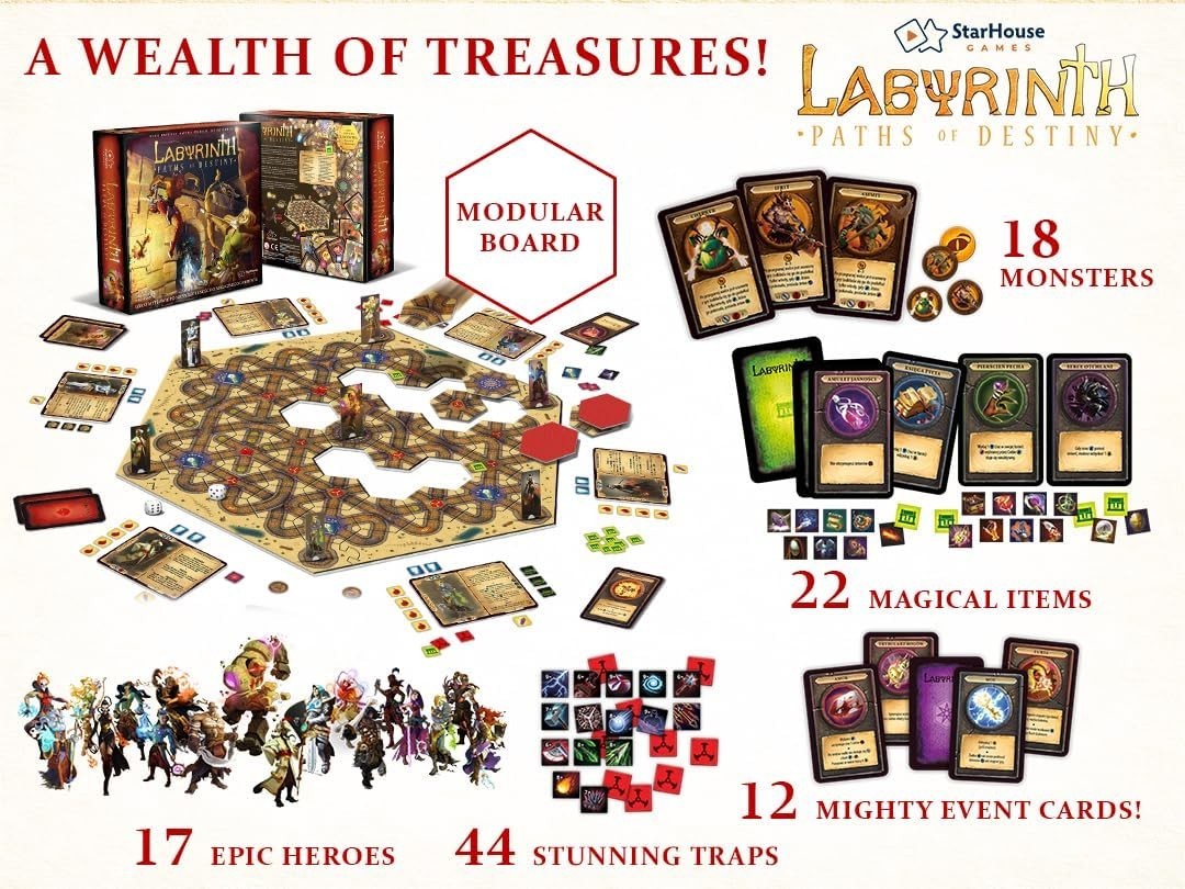 Build Your Own Adventure Fantasy Board Game: Labyrinth Paths of Destiny