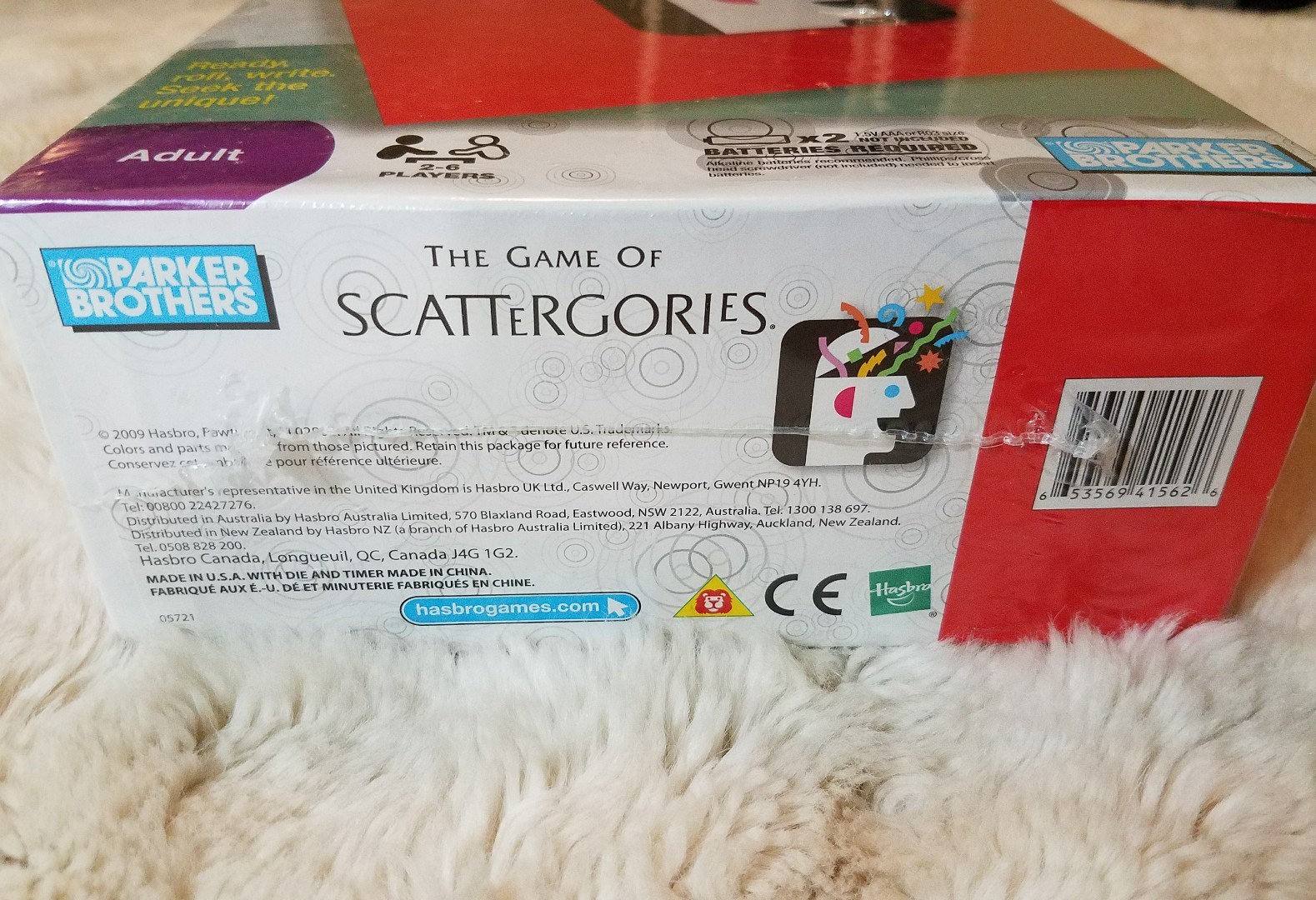The Game of Scattergories 2009 Parker Brothers New Sealed