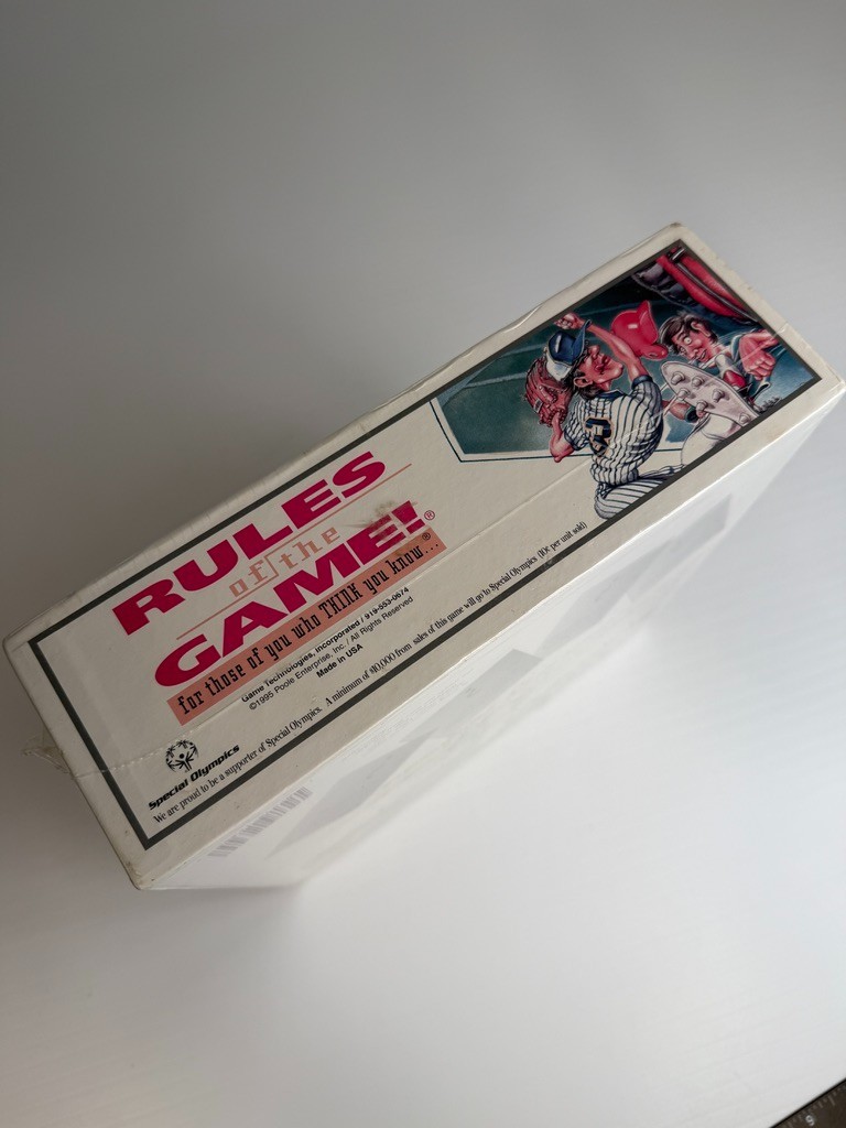 Vintage Rules Of The Game Board Sport Play Collect School Work Party Made USA Ni