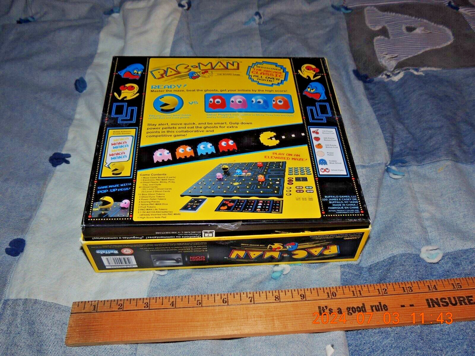 Pac-Man The Board Game Classic Retro Arcade Table Top Game, used, with unpunched
