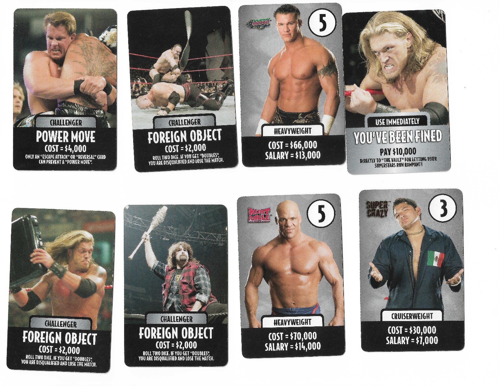 wwe DVD Board Game WWE Chaos Raw Cards Lot Of 86 Ray Booker