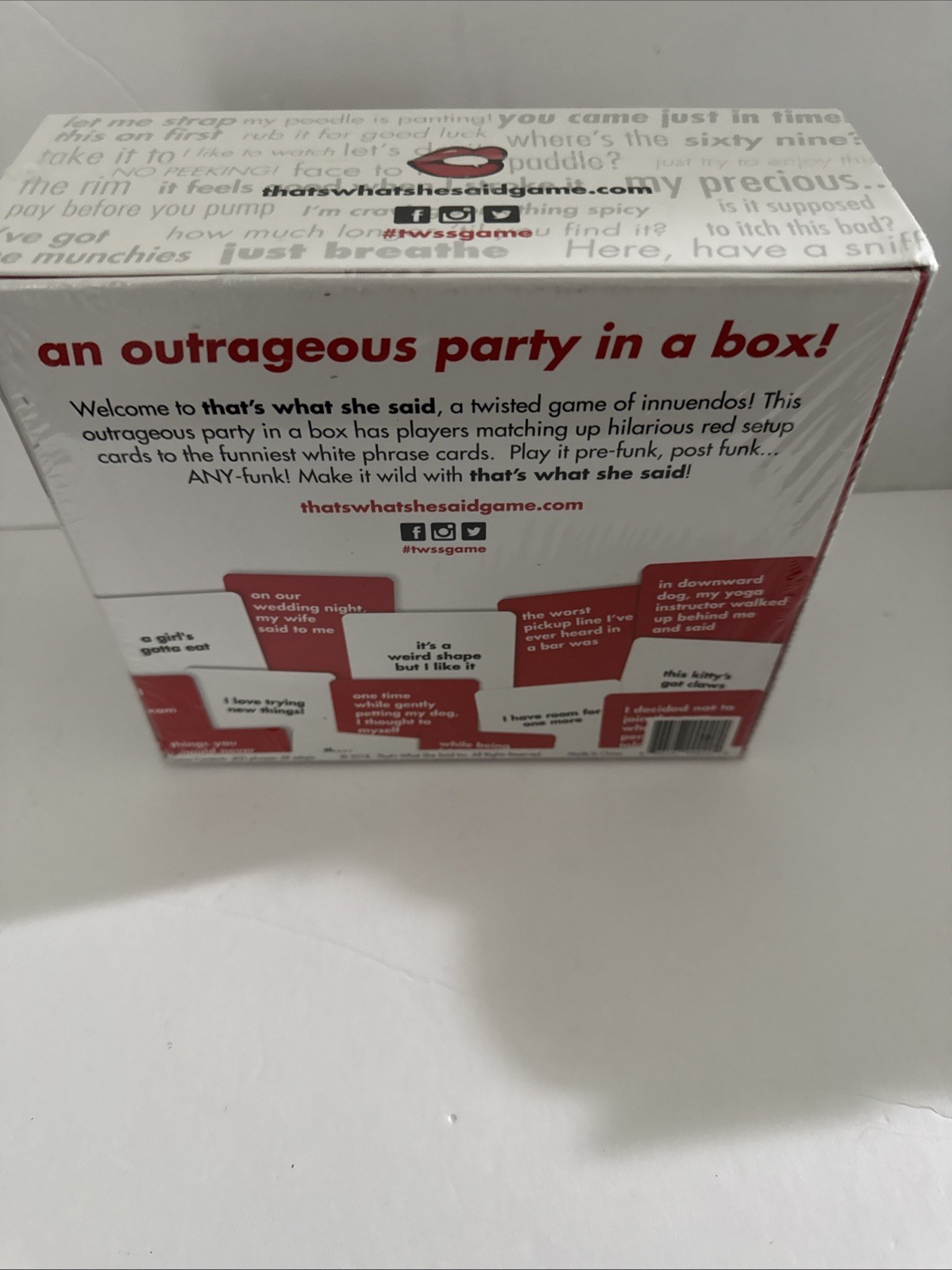 That’s What She Said – The Party Game/Board Game – NEW SEALED!