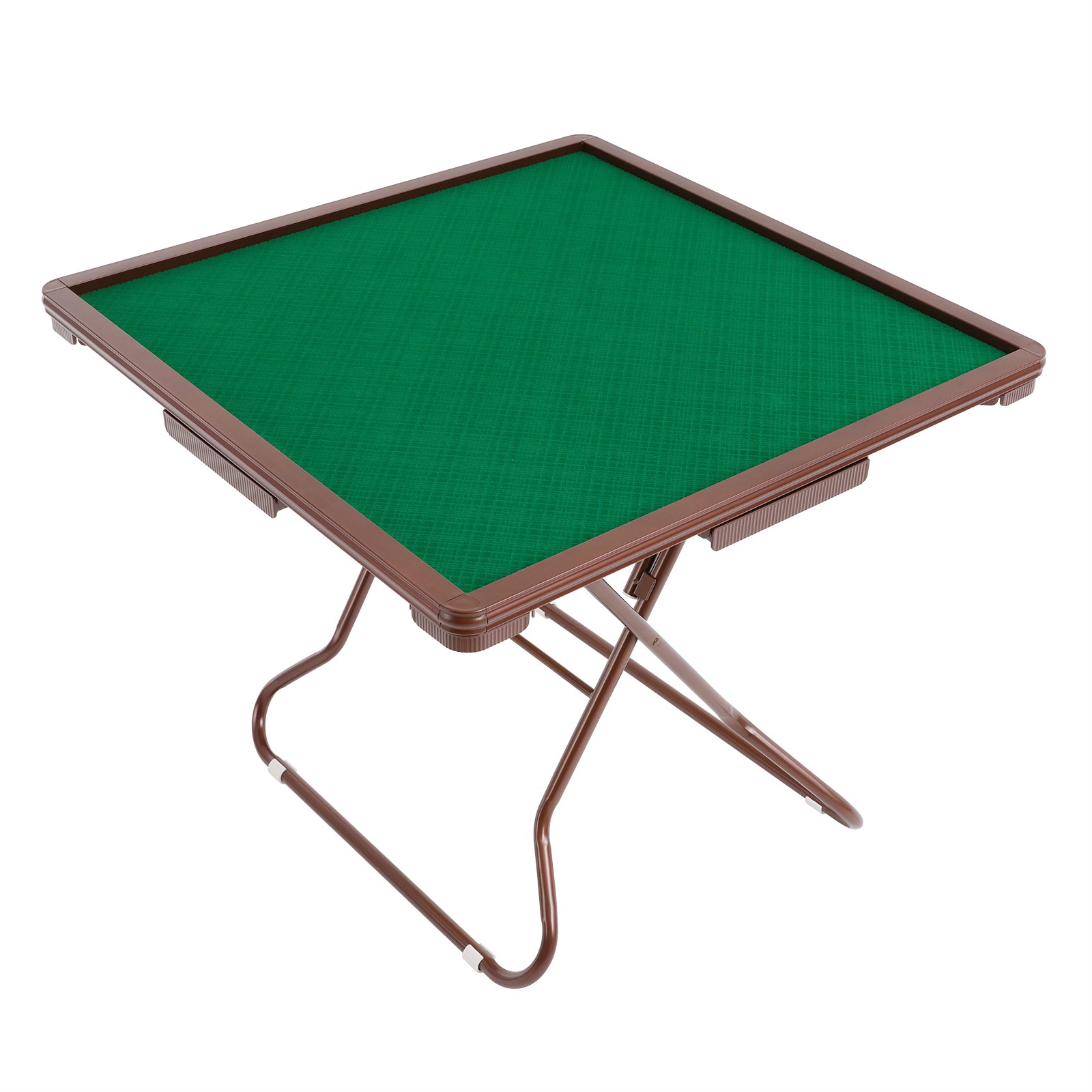 Mahjong Table w/ 4 Cup Holders & 4 Drawers for 4 Player People Foldable Portable