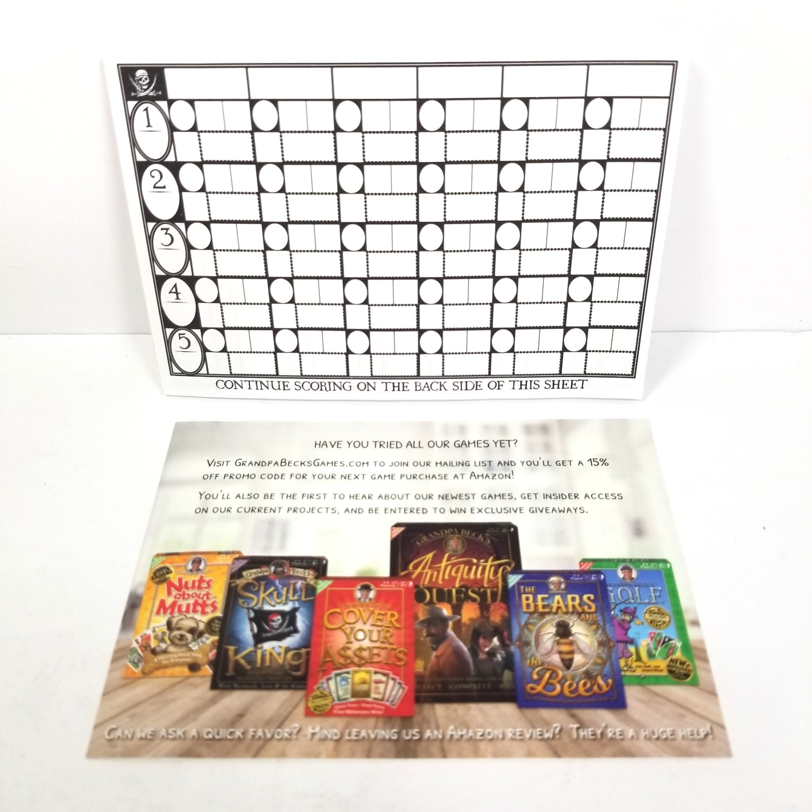 Grandpa Beck’s Games SKULL KING Card Game with Legendary Expansion 100% Complete