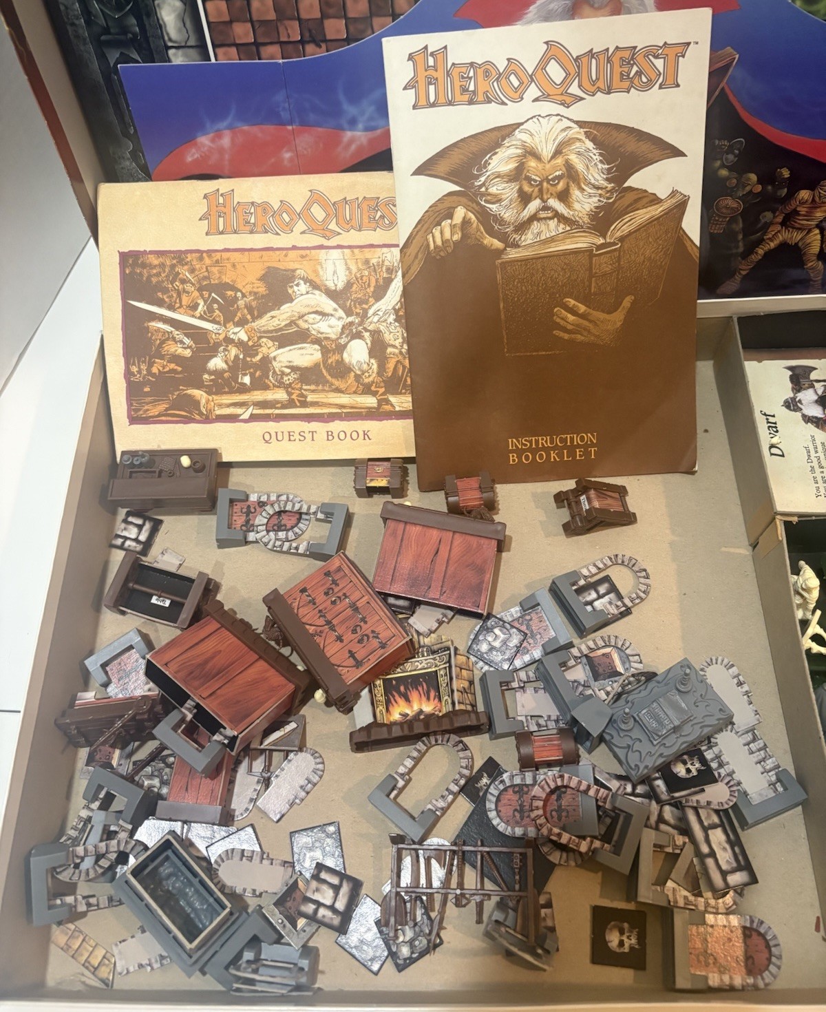 Vintage 1989 HeroQuest Board Game COMPLETE CIB – Hero Quest Milton Bradley MB