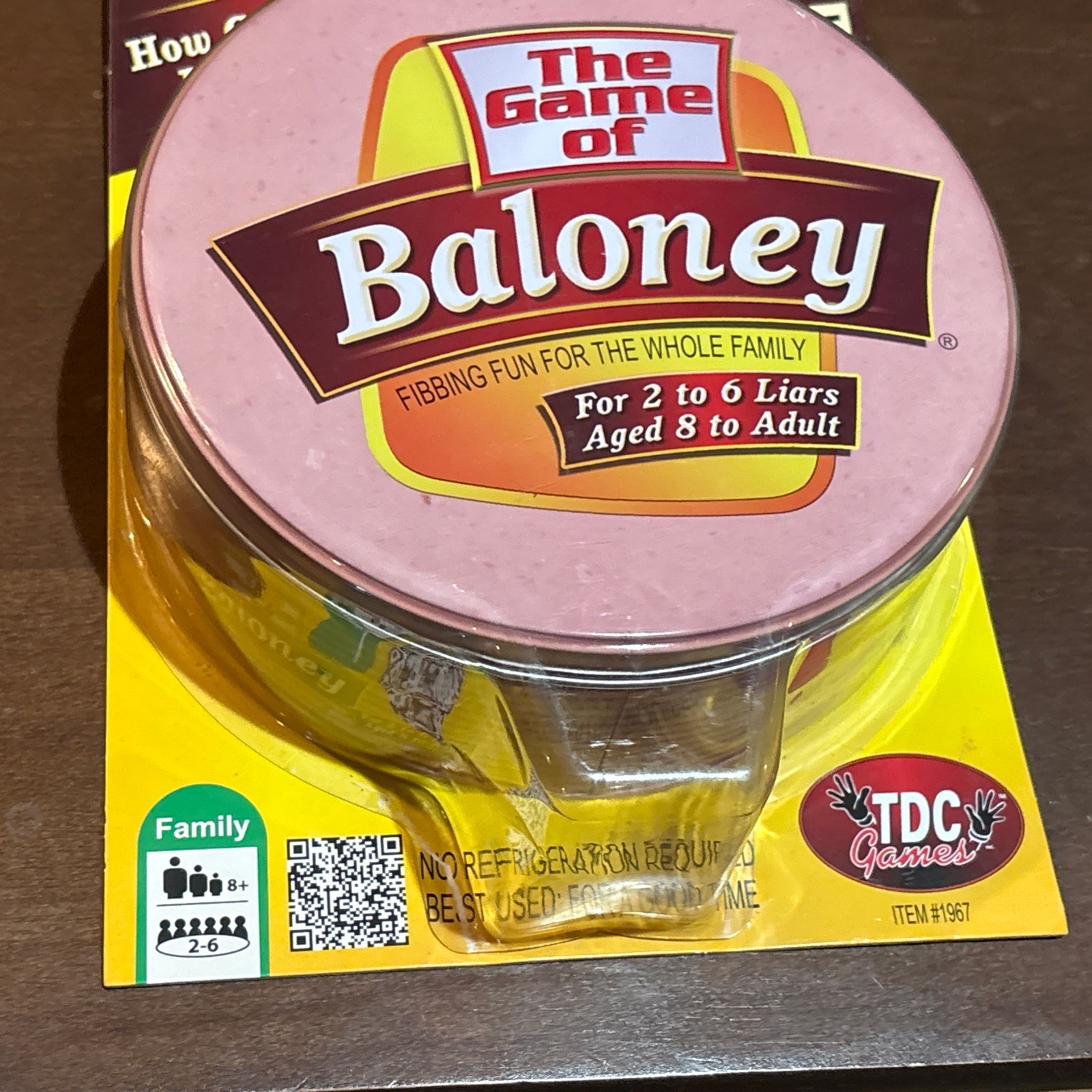 Brand New Sealed The Game of Baloney Family Fibbing Party Game TDC Games 1986