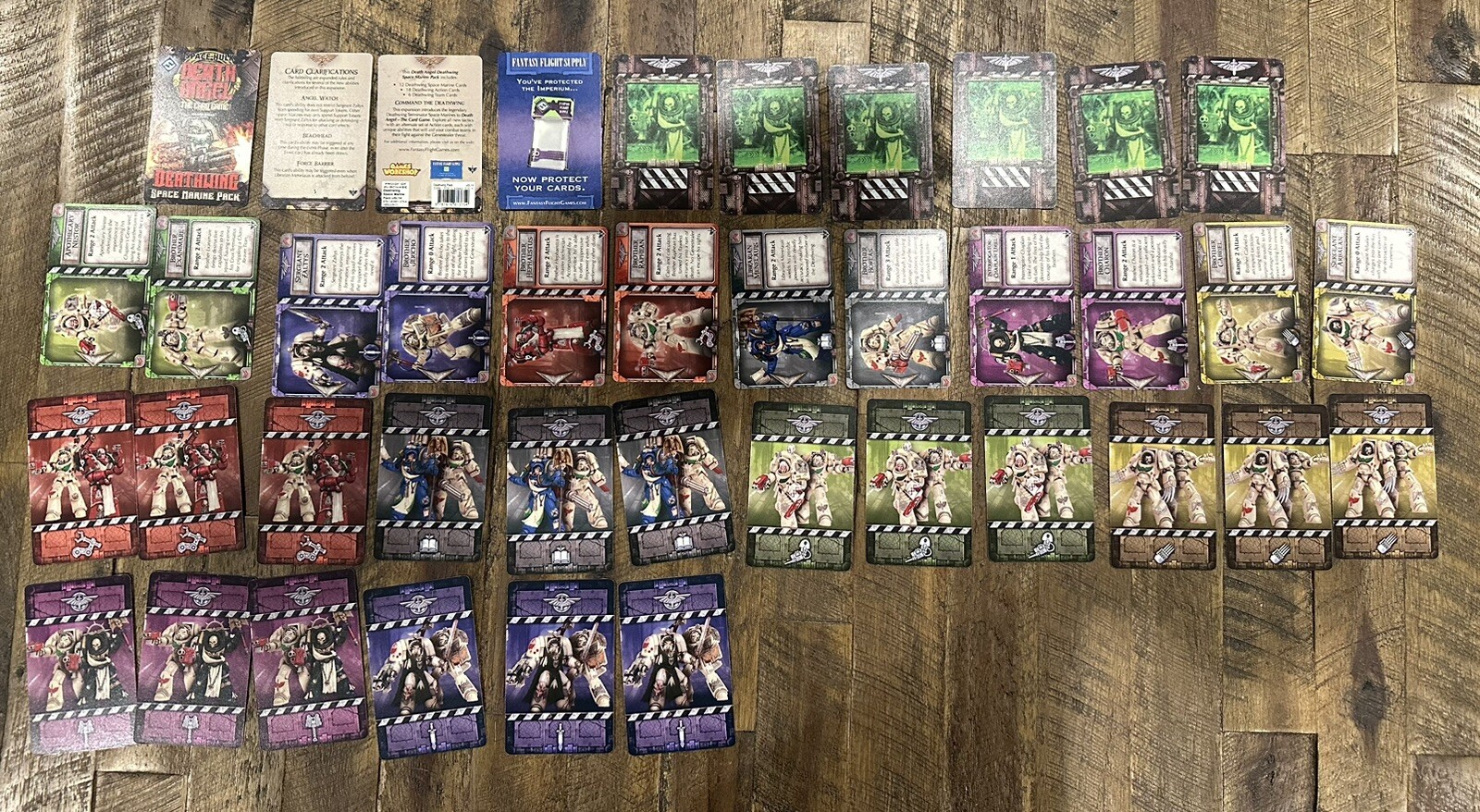 space hulk death angel card game +3 Exp Deathwing, Mission 1, Tyranid Complete