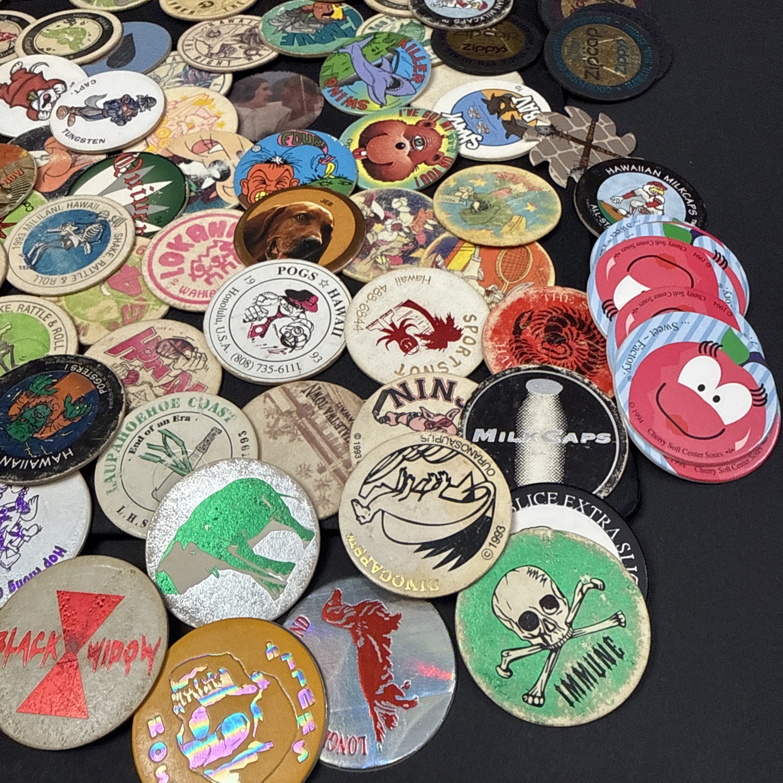 Vintage 1990s-2000s POG Collection Binder Over 400 pcs With Various Designs-READ