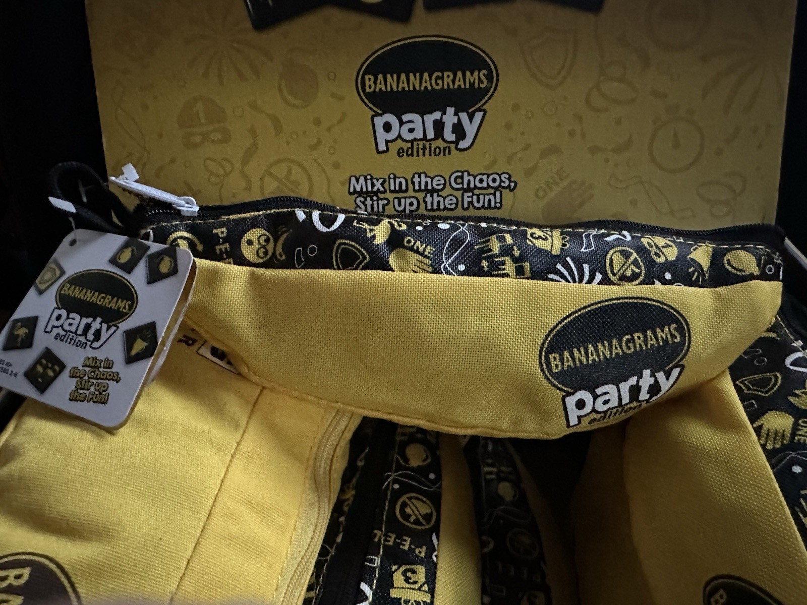 10x NEW Bananagrams PARTY EDITION Tile Crossword Game Ages 10+ for 2-8 Players