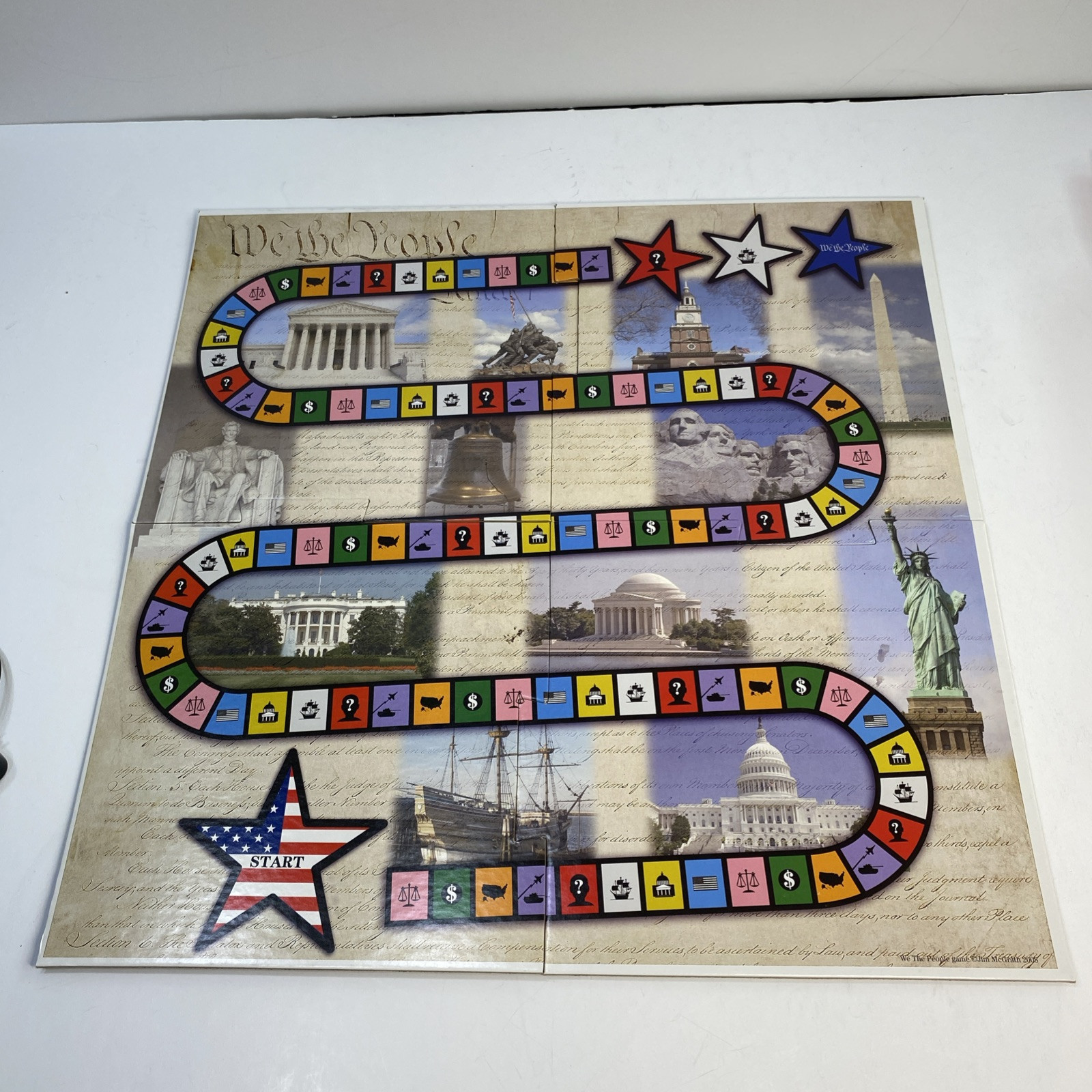 We The People Board Game McGrath The Family Game About American History-RARE!!