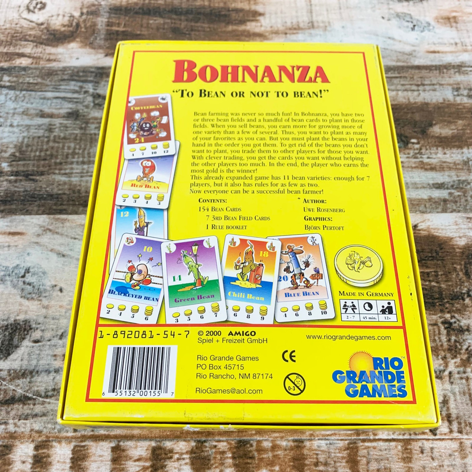 BOHNANZA To Bean Or Not To Bean! – 100% Complete – Rio Grande Games