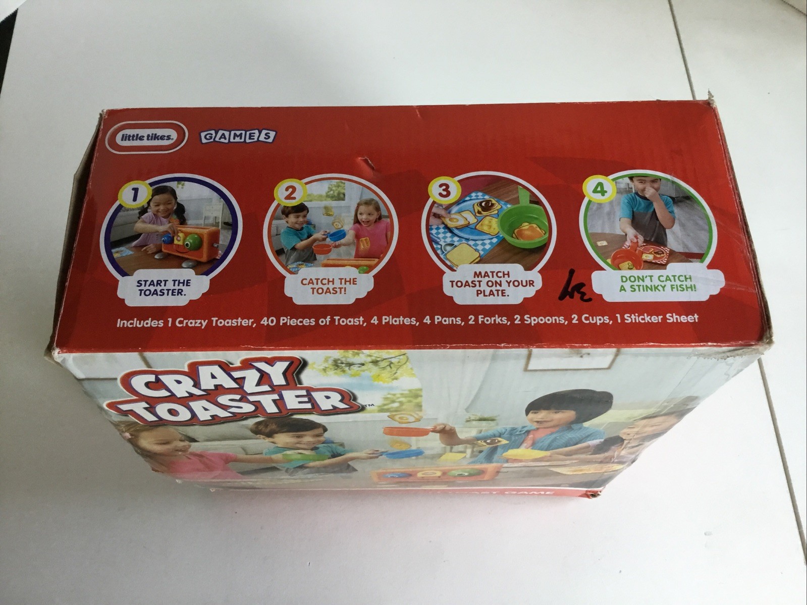Vintage Little Tikes Crazy Toaster Game Catch & Match Toast Game Near Complete
