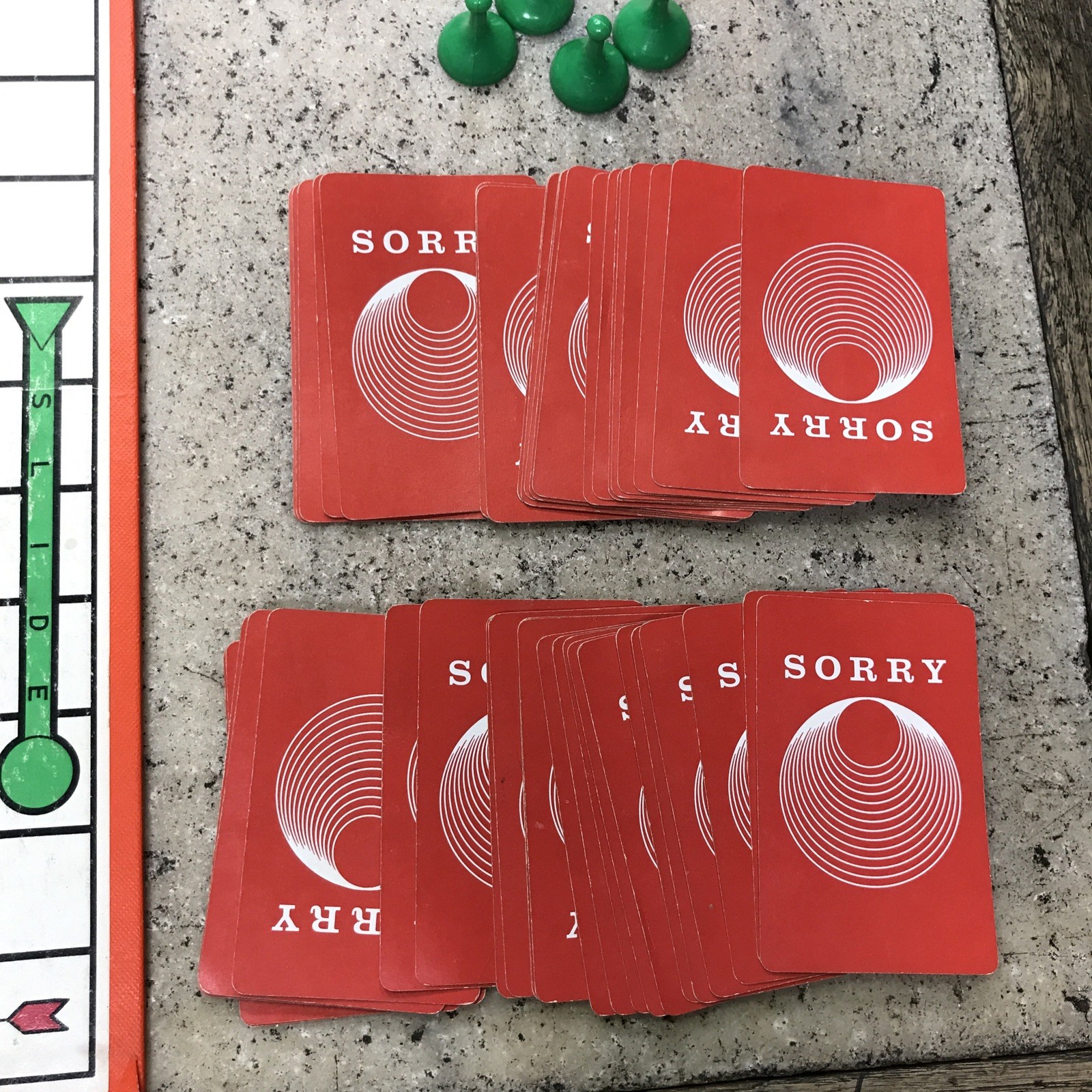 Vintage 1950s 60s SORRY Board Game Parker Brothers 100% Complete – Family Fun!