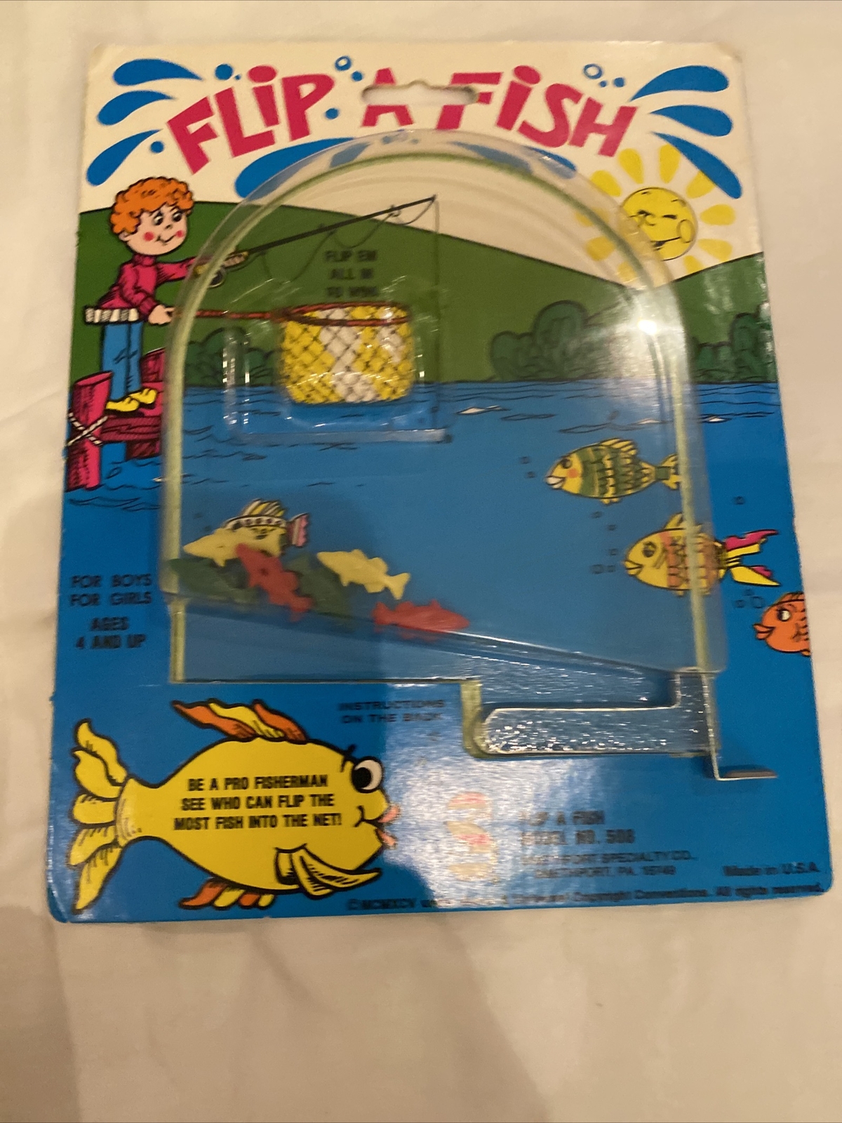 Rare HTF Vtg 1981 Smethport Specialty Co. Flip-a-Fish Game #508