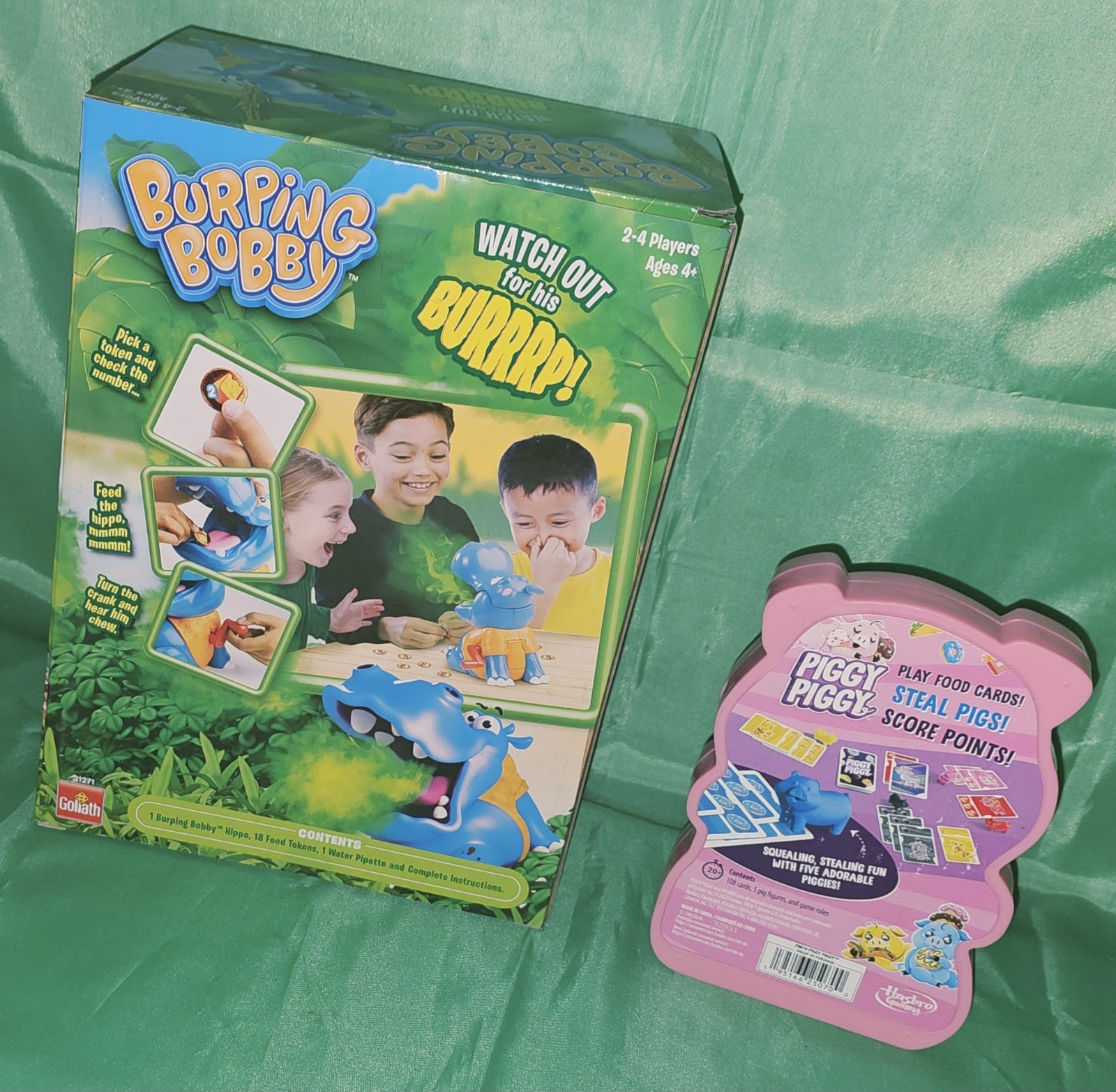 (New)/[Burping Bobby & Piggy Piggy Skill Game Bundle]/[By Goliath & Hasbro]
