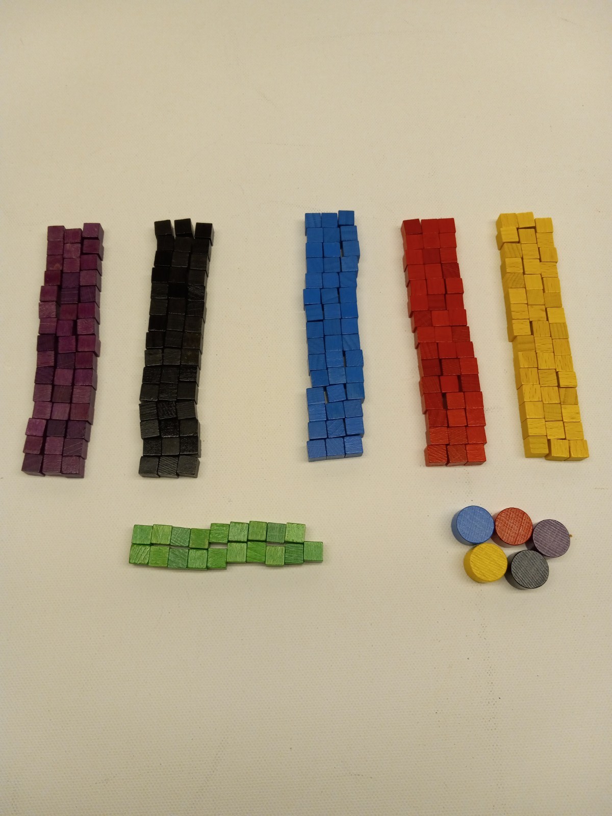 IMMORTALS Board Game Queen Games Almost Complete in Box Missing 1 Green Cube