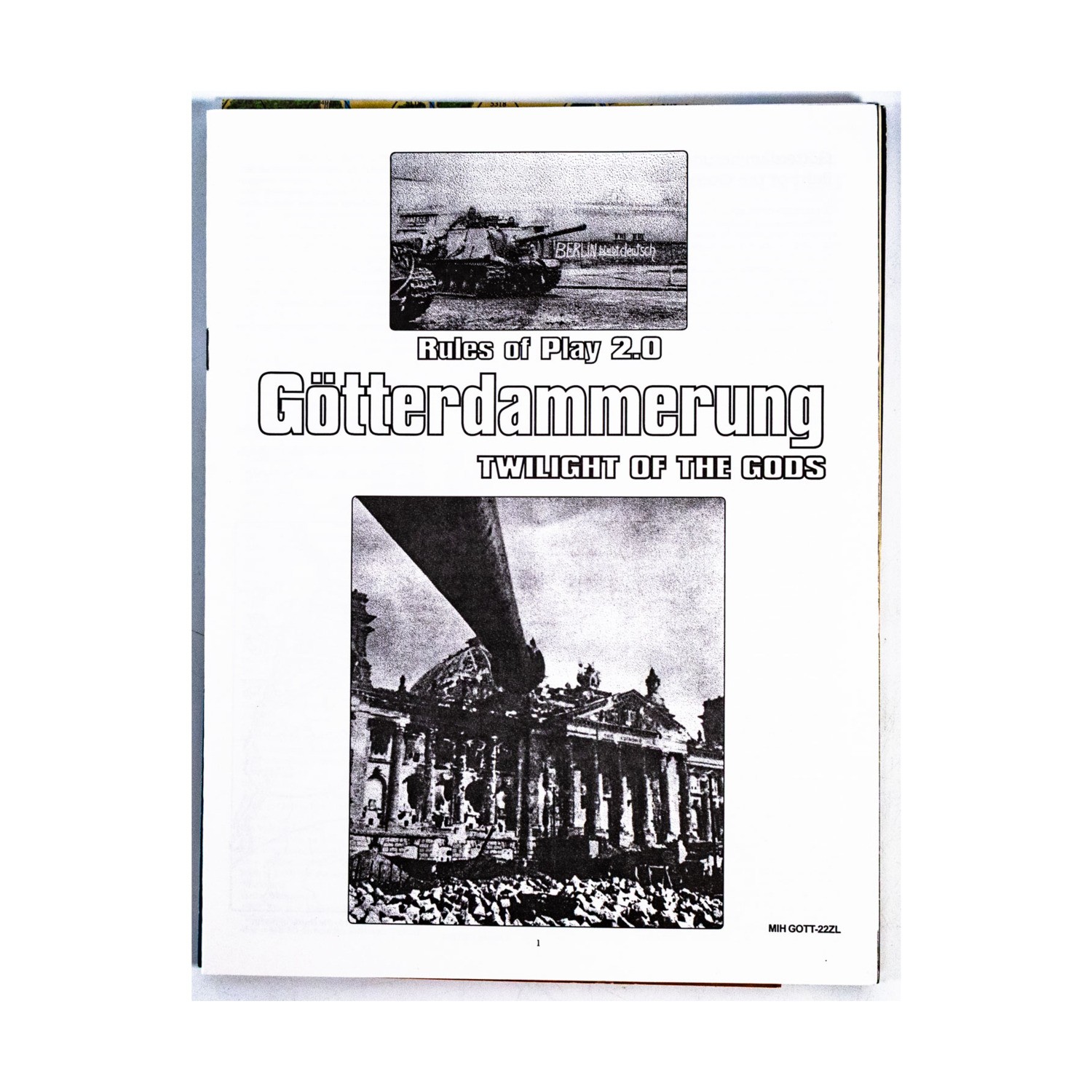 Moments in His MiH War Game Gotterdammerung – Twilight of the Gods (2n Bag VG+
