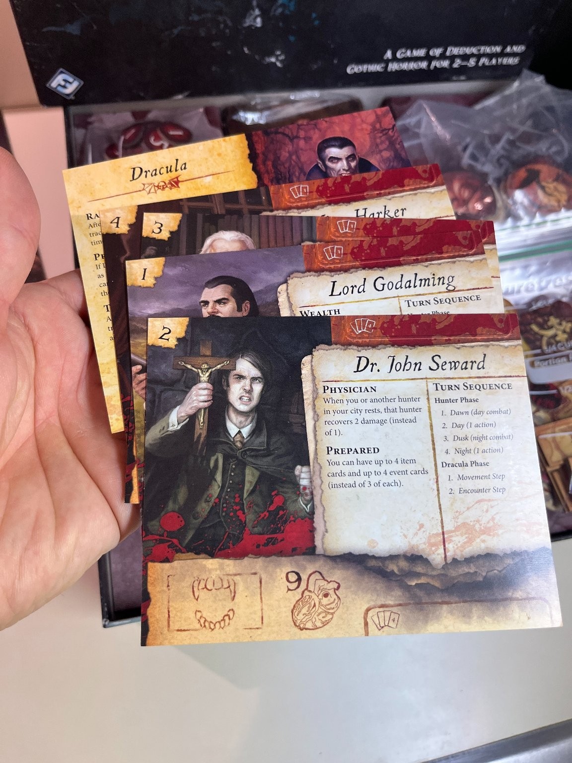 Fury of Dracula Board Game Third Edition, Fantasy Flight Gothic Horror, Complete