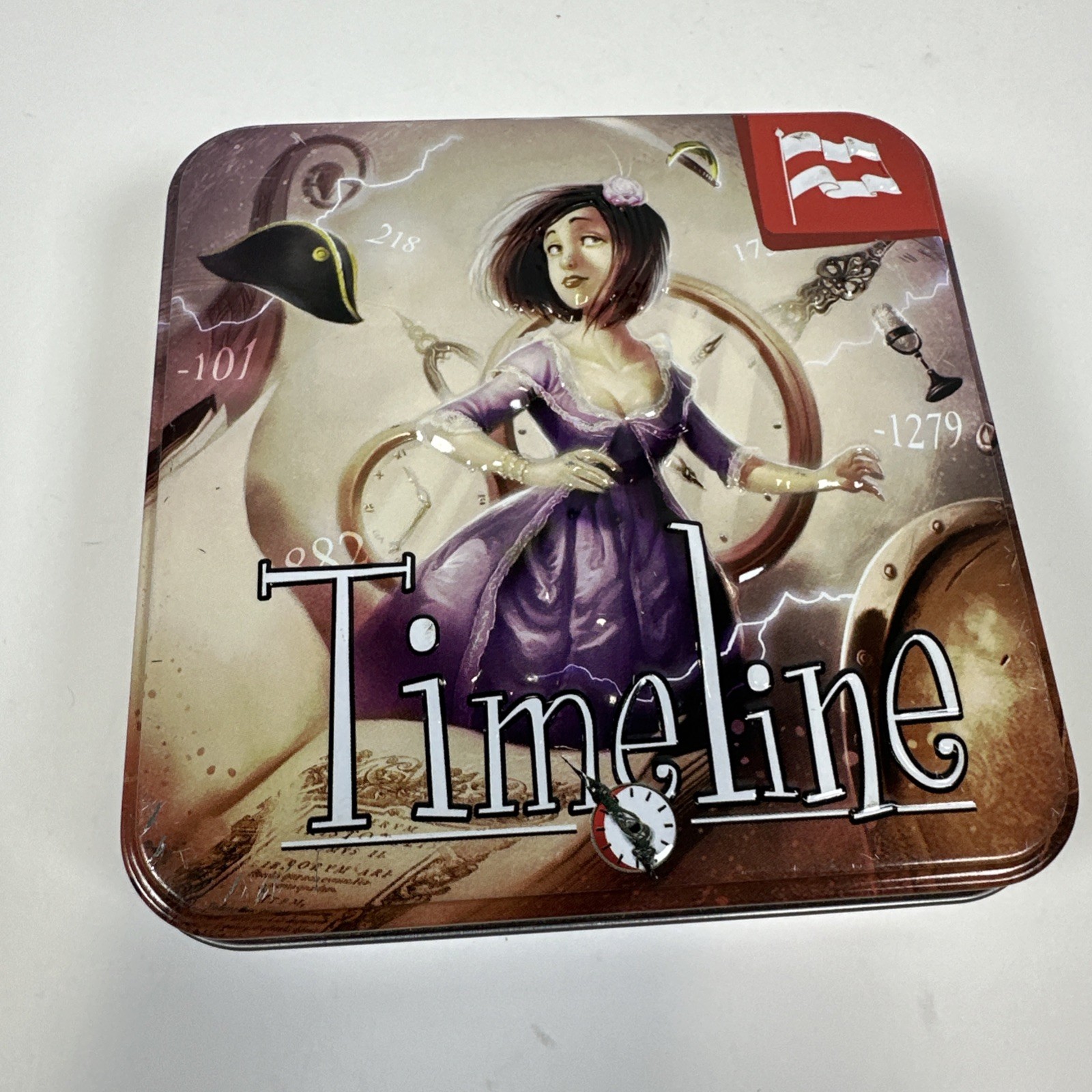 Timeline Historical Events Card Game 2013 Asmodee Complete Tin Edition