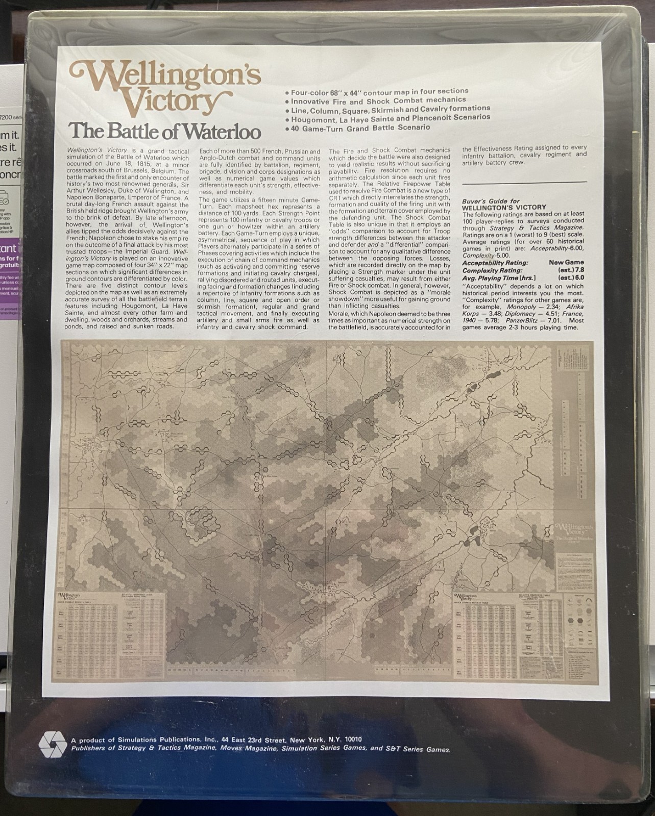 Simulation Publications Wellington’s Victory: The Battle of Waterloo!