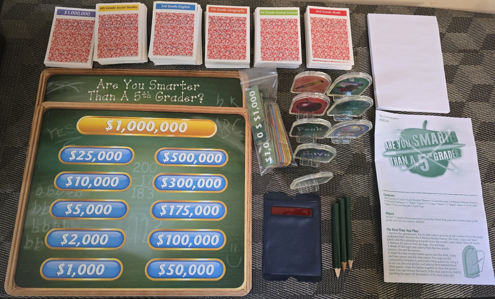 Parker Brothers/Hasbro Are you Smarter than a 5th Grader Board Game- Complete