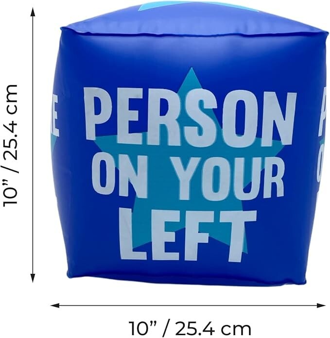 Giant 10″ Inflatable Dice Drinking Game – Pool Parties, Lawn, Floor, BBQ Games