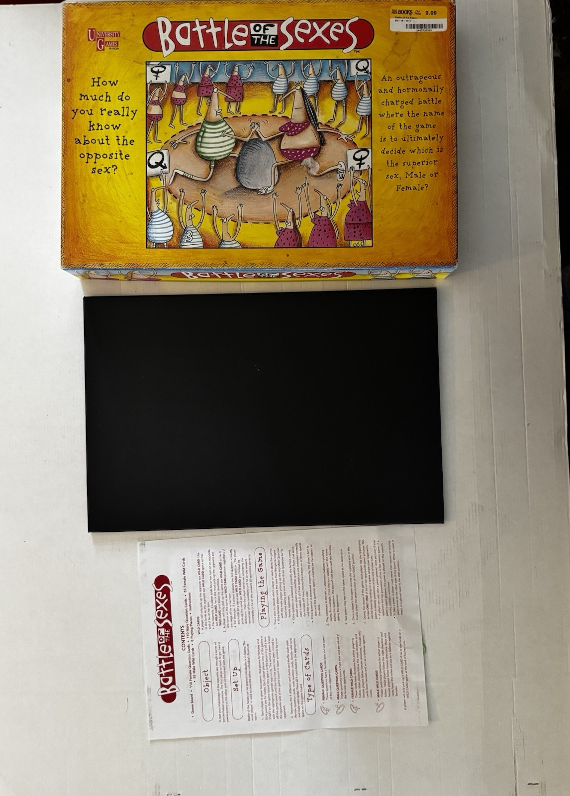 Battle Of The Sexes Board Game 1997 University Games Complete Adult Trivia