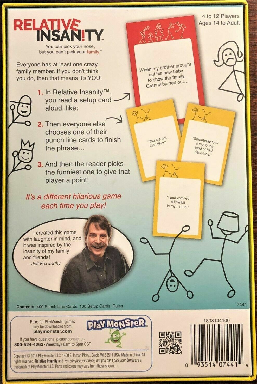 Relative Insanity – Party Game Family Fun Cards by Jeff Foxworthy  