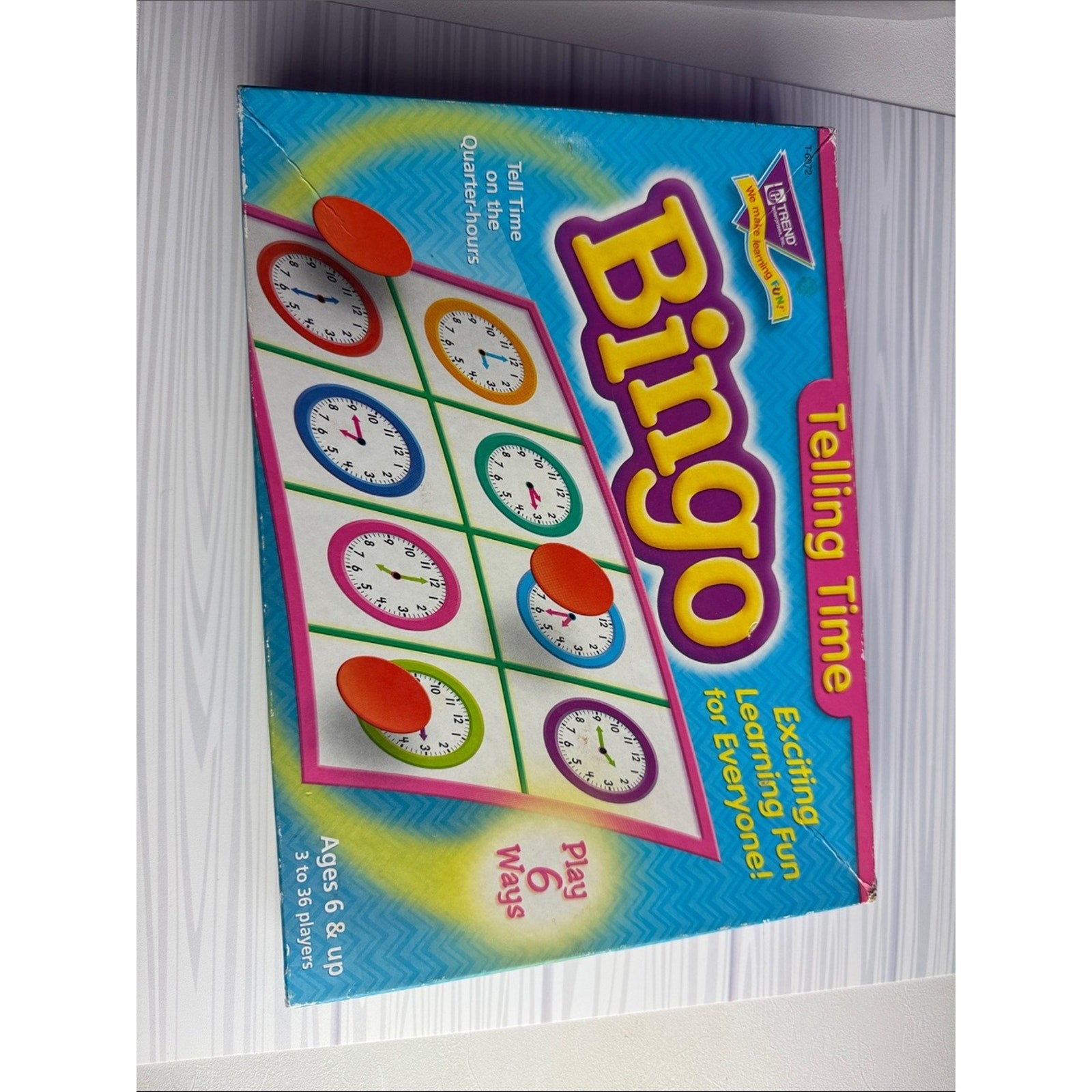 Telling Time Bingo Game Educational Homeschool Math Teacher Resource Learning