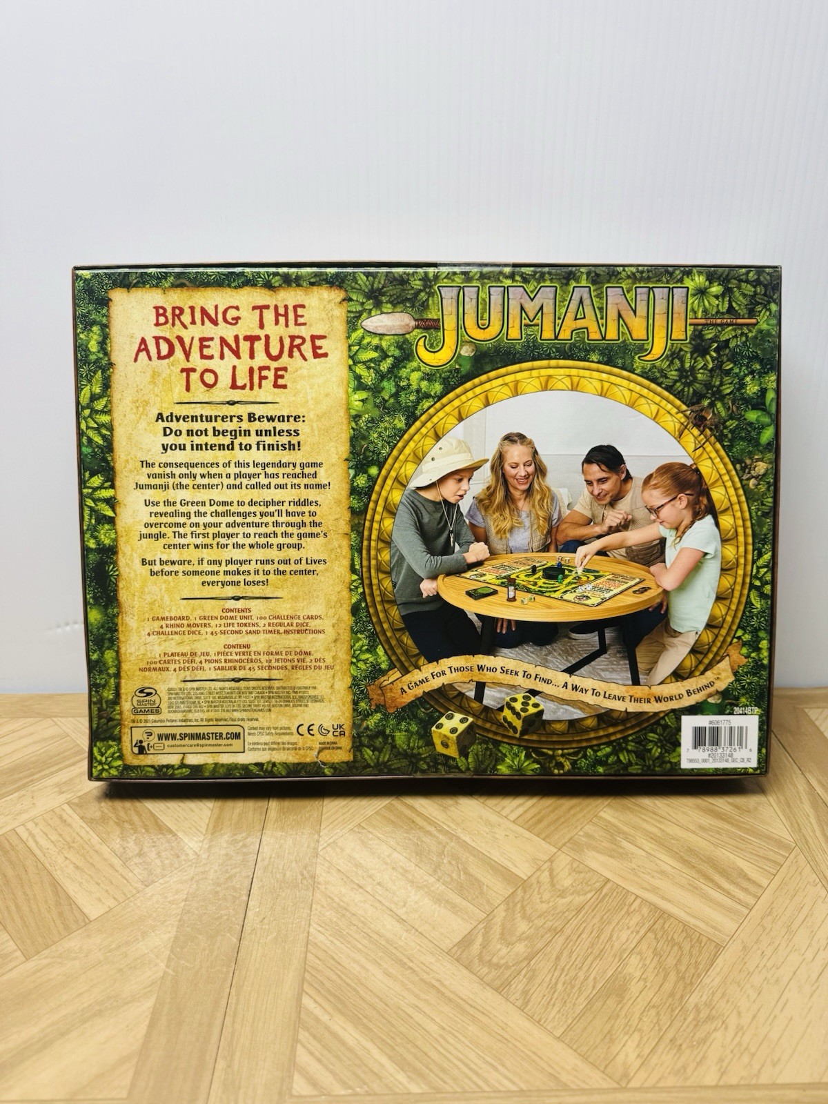 Jumanji The Board Game Age 8+ Classic Adventure Spin Master Games 2021. Sealed