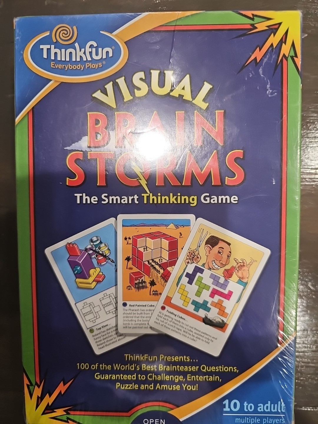 Visual Brain Storms The Smart Thinking Game Brain Teasers New Sealed
