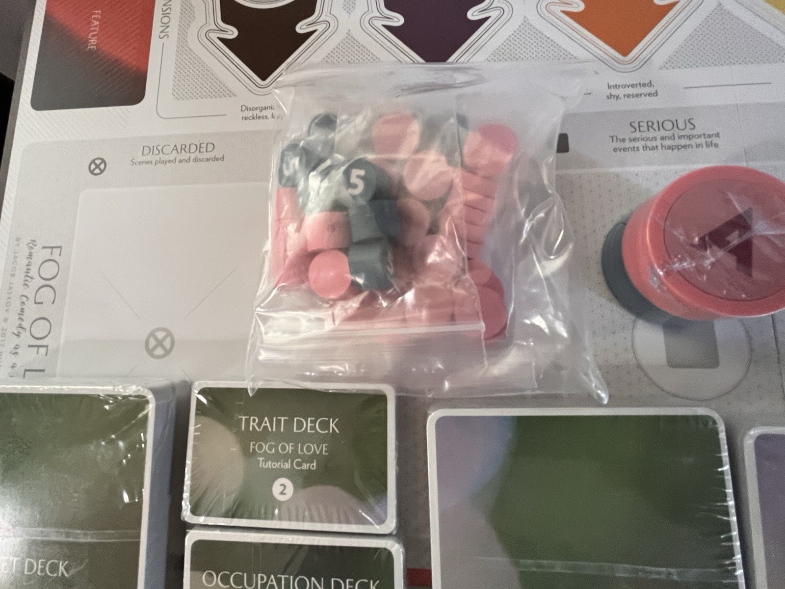 Fog of Love – Romantic Comedy Board Game – Open Box (sealed Components) See Pics
