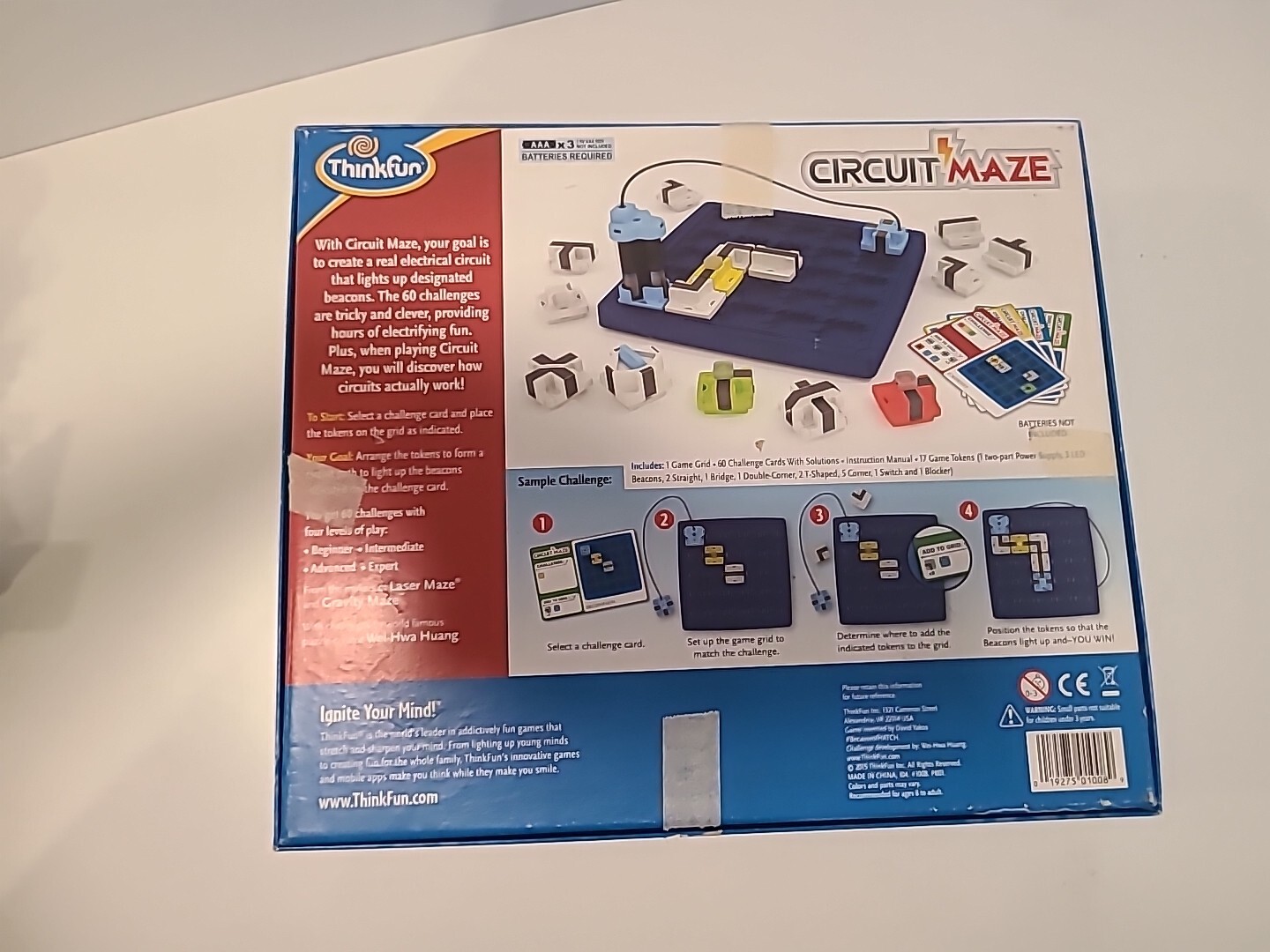 CIRCUIT MAZE Electric Current Logic Game Ignite Your Mind! Sealed Game Thinkfun