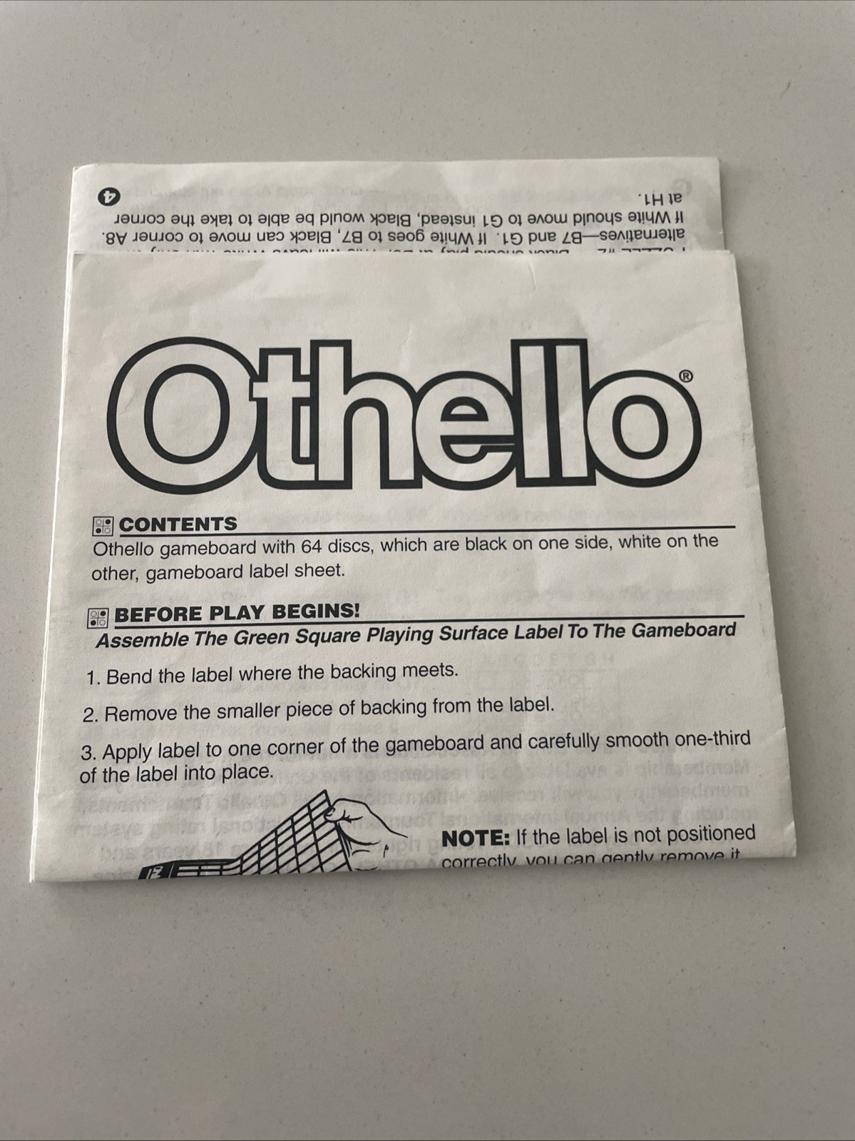 Vintage 1996 ~ Othello Board Game by Pressman – Complete