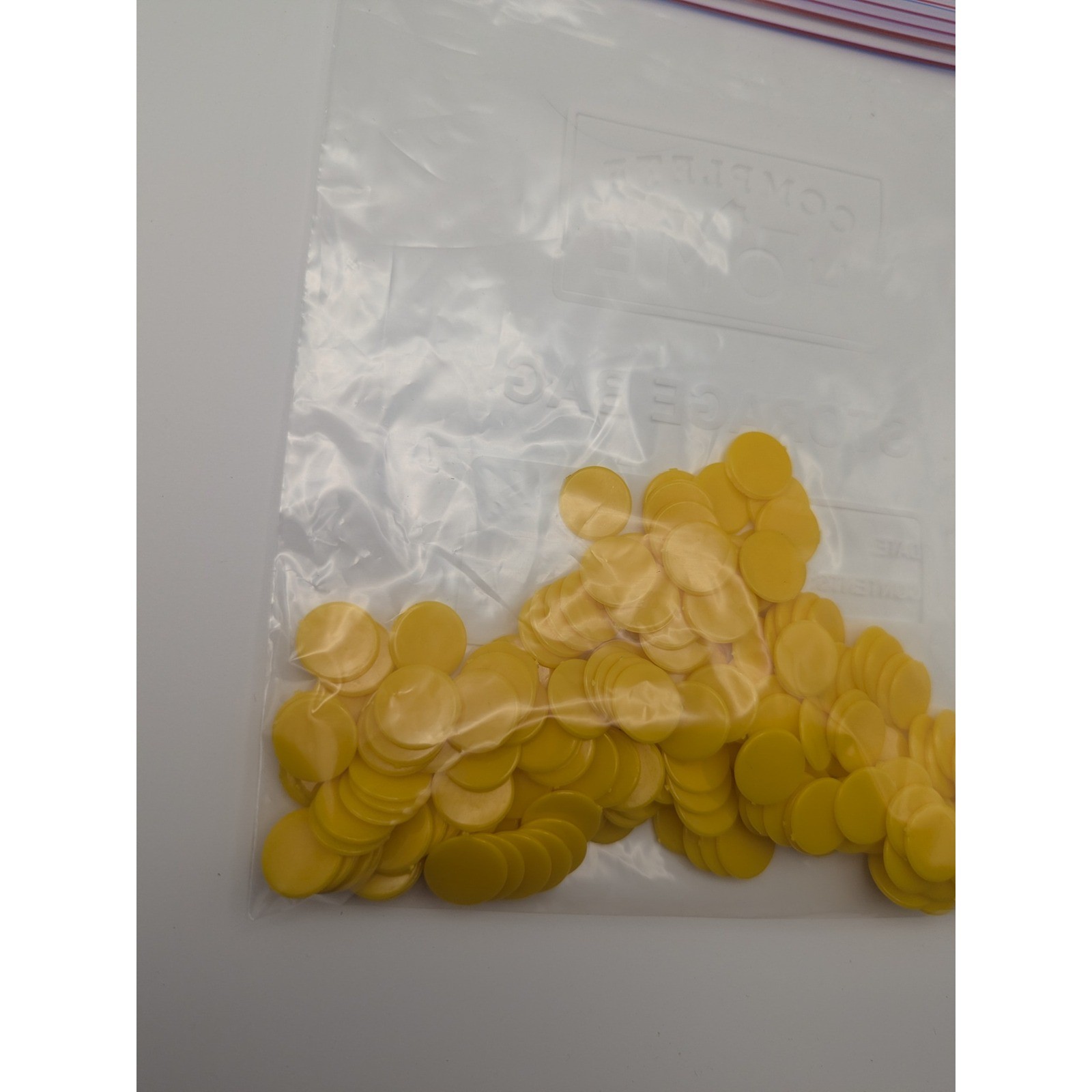 Vintage Bingo Markers Bulk Lot 2 oz Round Yellow Plastic Retro Game Night