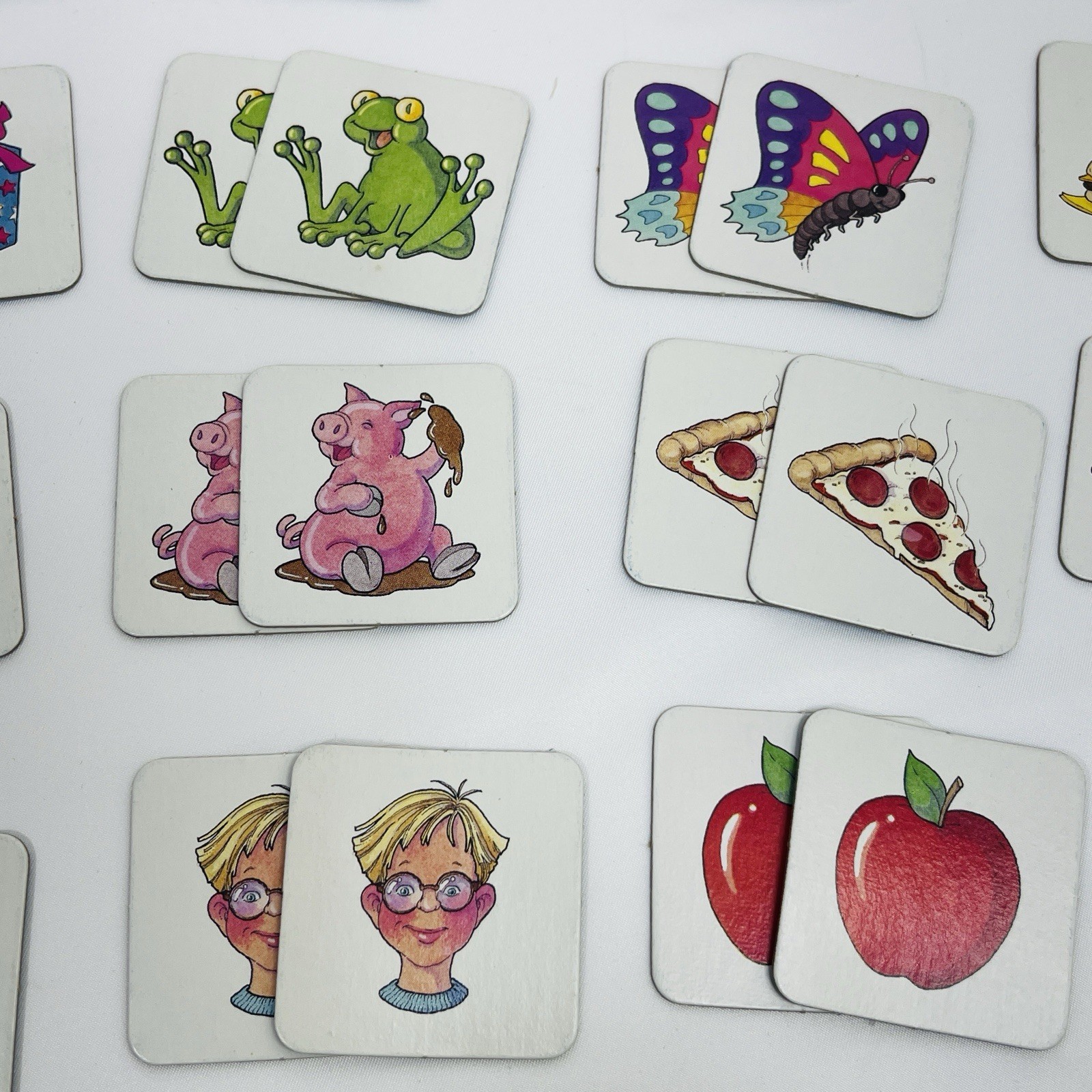 Milton Bradley Original Memory Game Kids Complete 35 Matching Pairs Vintage 1990