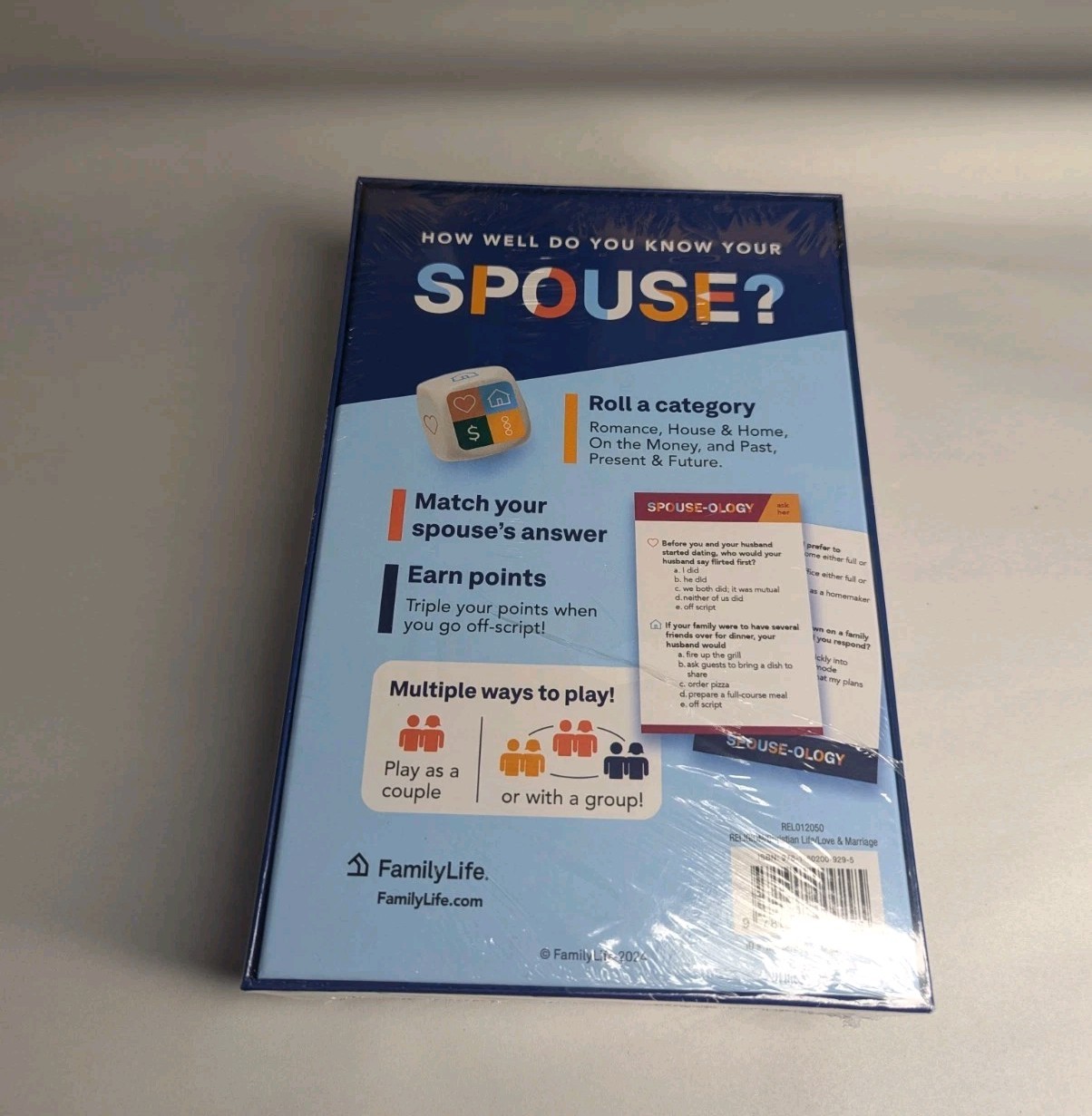‘Spouse-Ology’ A Marriage Trivia Game By Family Life 2024 (Damaged Box)