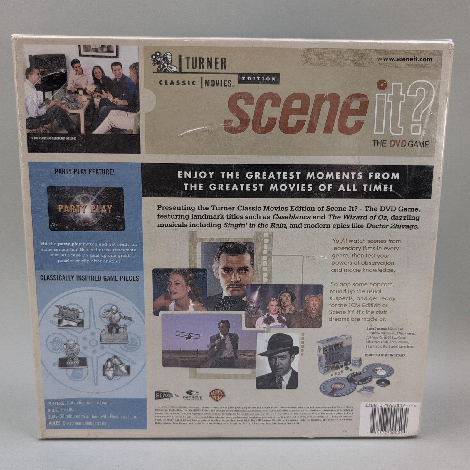 Screenlife Scene It? Turner Classic Movies Edition DVD Board Game TCM Multicolor