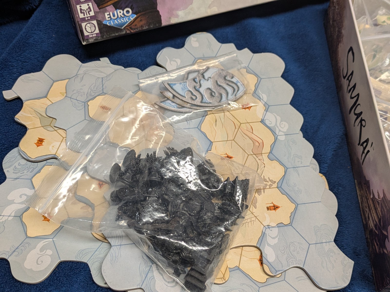 Reiner Knizia Samurai Board Game COMPLETE 2015 Z-Man Games Classic