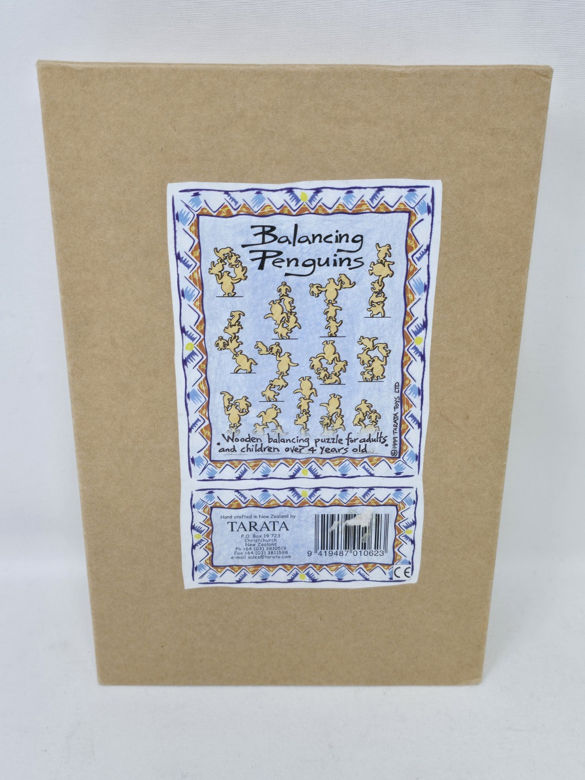 Tarata Balancing Penguins Wooden Balancing Puzzle Game From New Zealand, Ages 4+