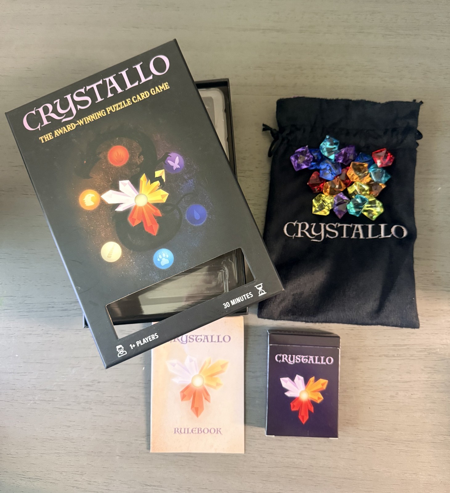 Crystallo – Award Winning Puzzle Game For Solo Gamers – Strategy Gem-Collecting