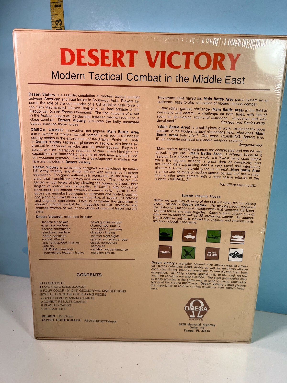 Desert Victory: America Confronts Iraq Omega Games Shrink Wrap NOS