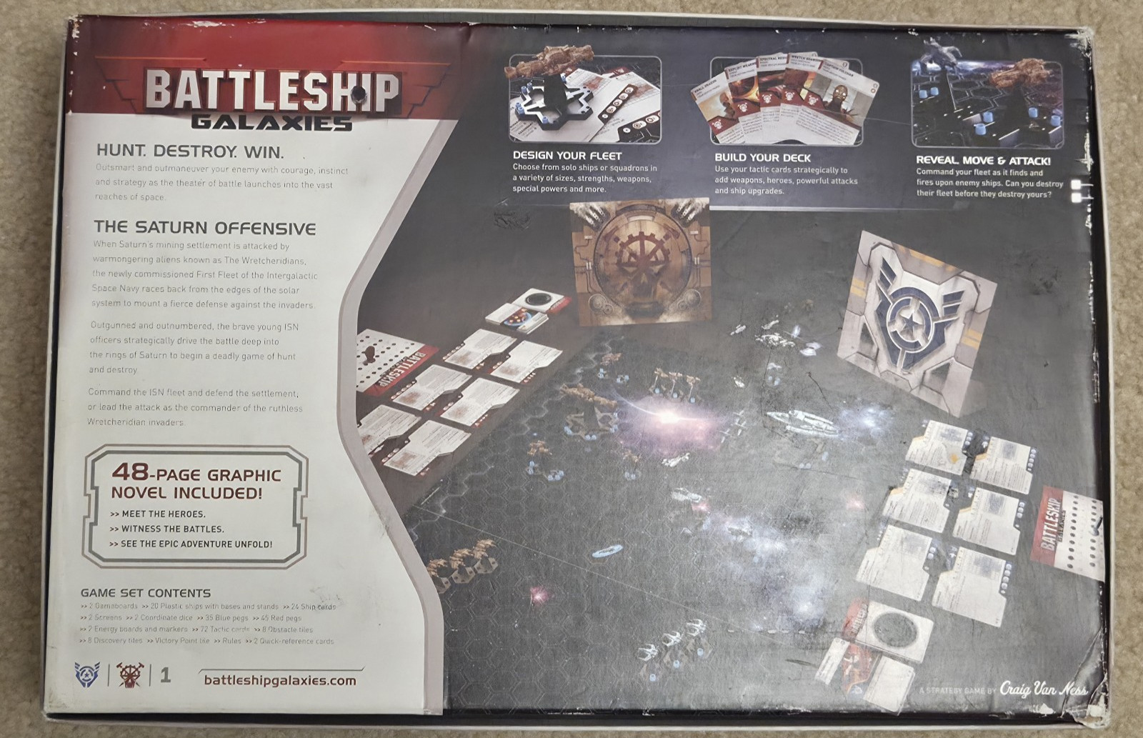 Battleship Galaxies Board Game COMPLETE w/ GRAPHIC NOVEL 2011 Hasbro⚡FREE SHIP