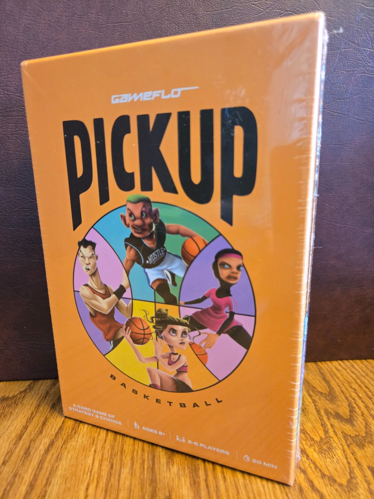 PICKUP BASKETBALL CARD GAME GAMEFLO. NEW/SEALED 2-6 PLAYERS AGES 8+ STRATEGY
