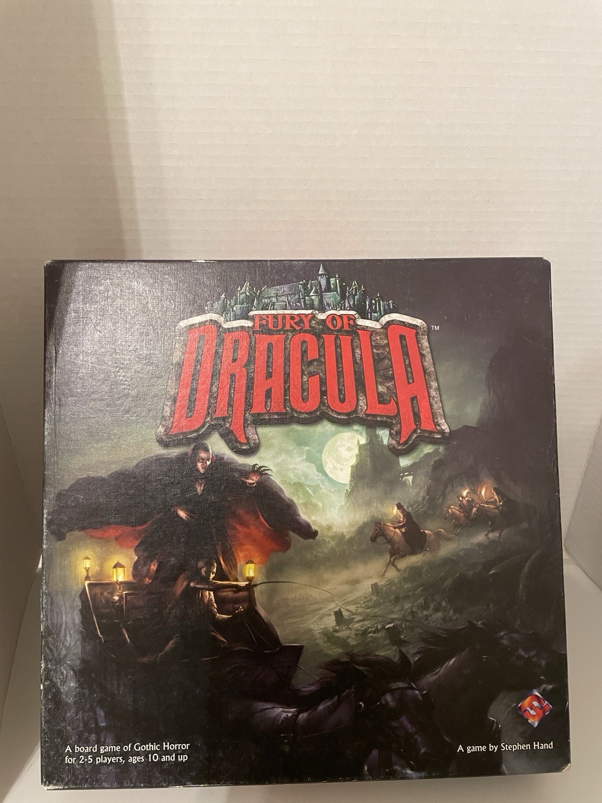 FURY OF DRACULA GOTHIC HORROR BOARD GAME 2ND EDITION FANTASY FLIGHT AS IS READ