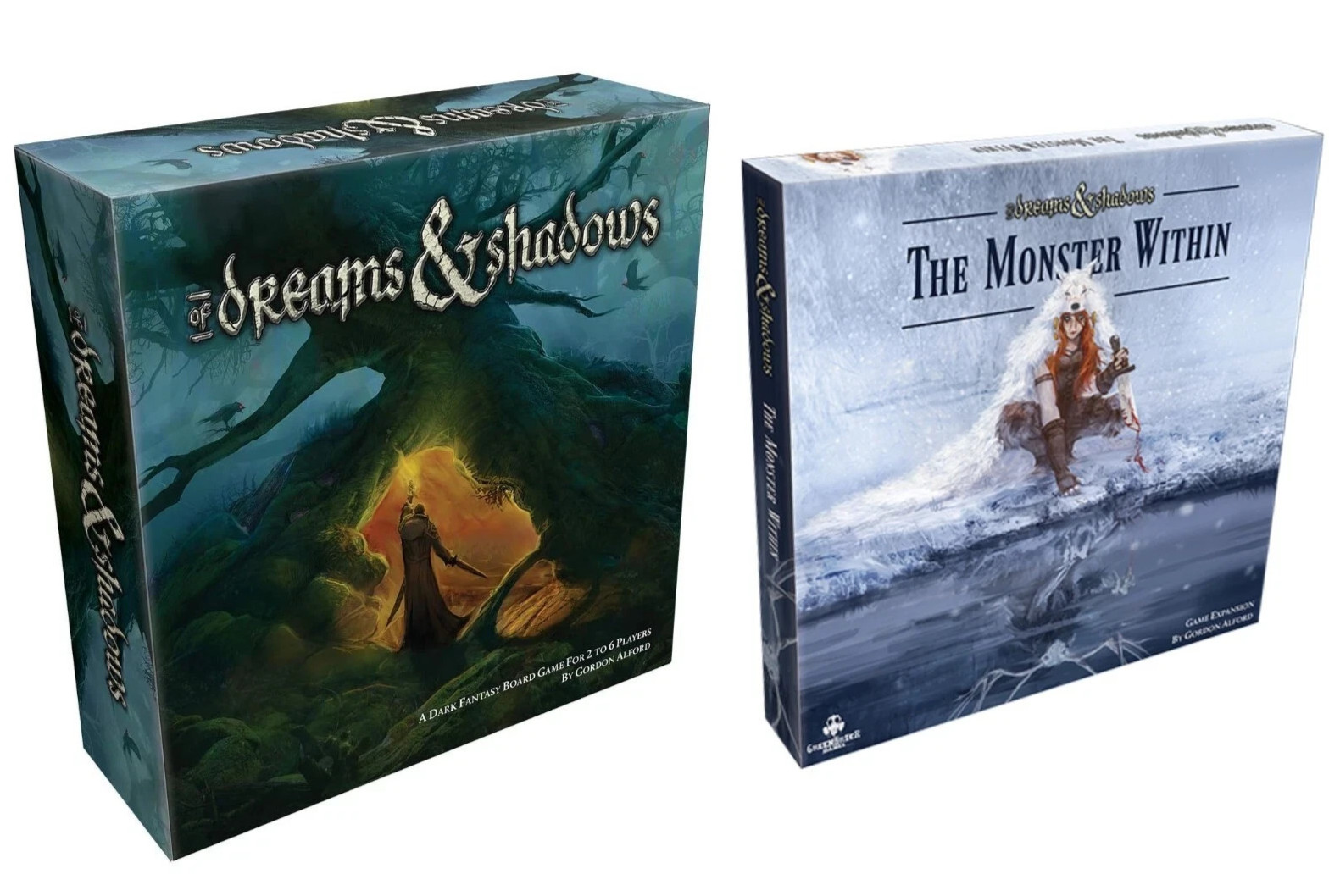 Of Dreams and Shadows Core Fantasy Board Game & The Monster Within Expansion NEW