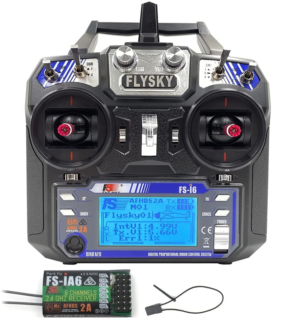 RC Transmitter 6CH 2.4GHz FLYSKY FS-i6 w FS-iA6 Receiver Mode_2