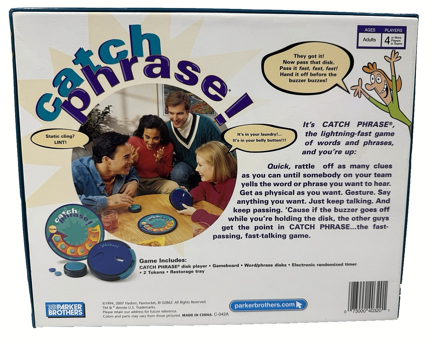 Catch Phrase Board Game Parker Brothers 2007 COMPLETE