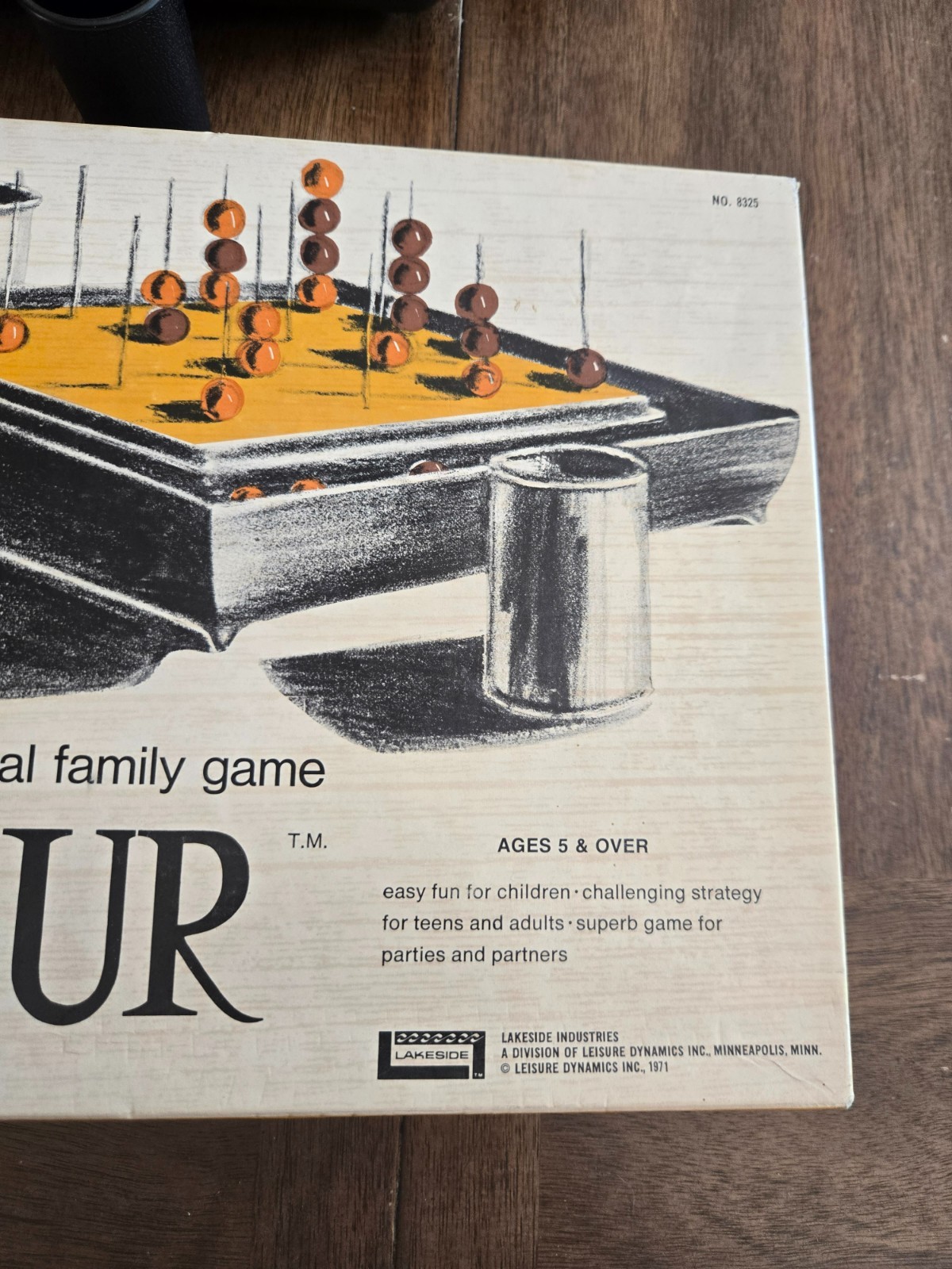 Score Four 1967 Lakeside Vintage 3D Family Board Game 100% Complete Wooden Beads